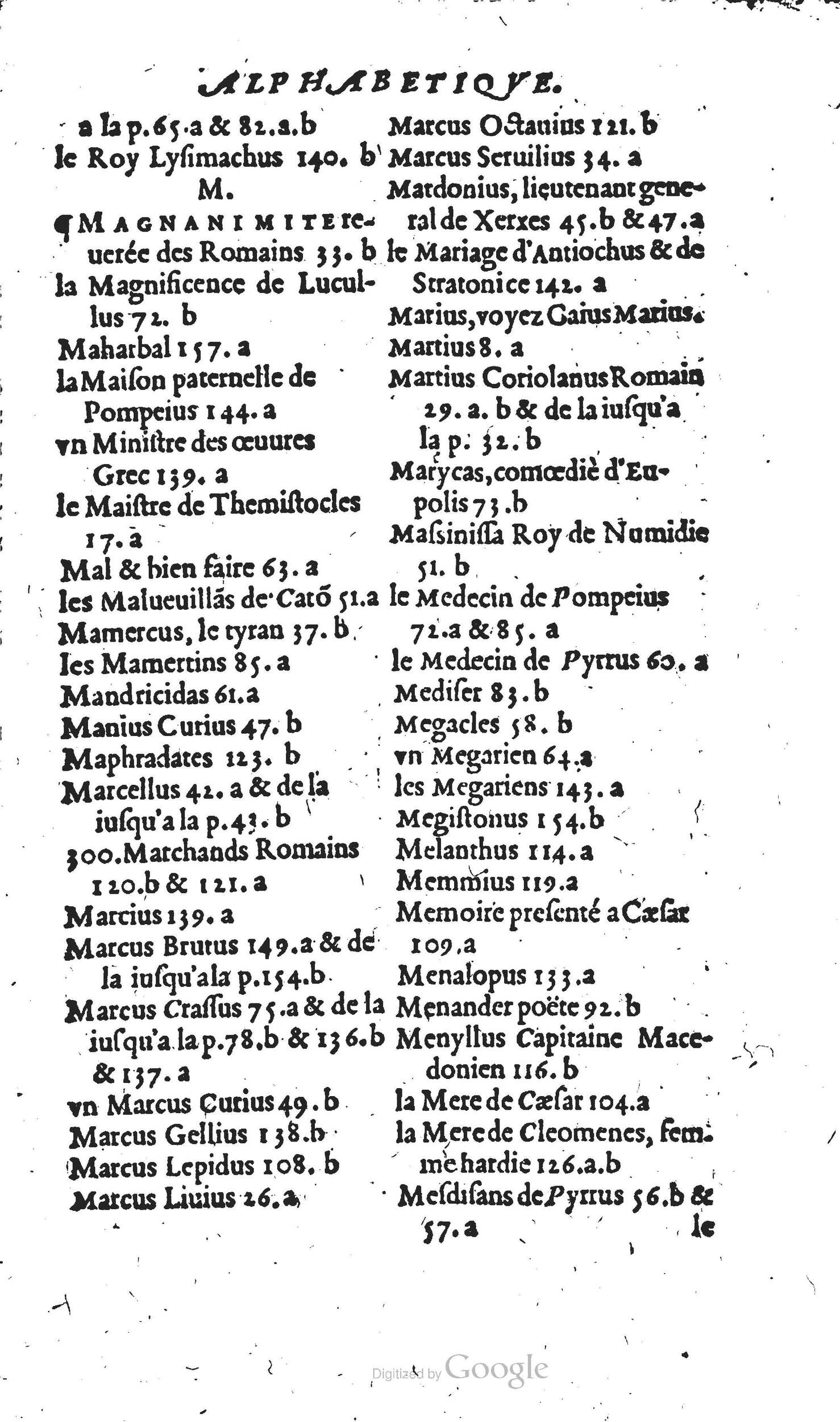 1567 - Willem Silvius - Trésor des vies de Plutarque - Anvers Musée Plantin-Moretus