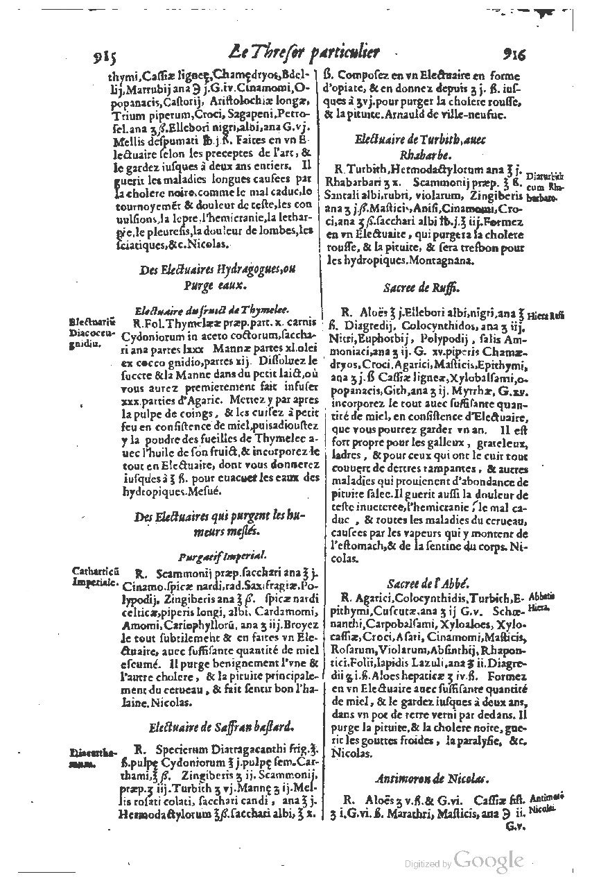 1616 - Étienne Gamonet - Grand trésor ou dispensaire - BSB Munich