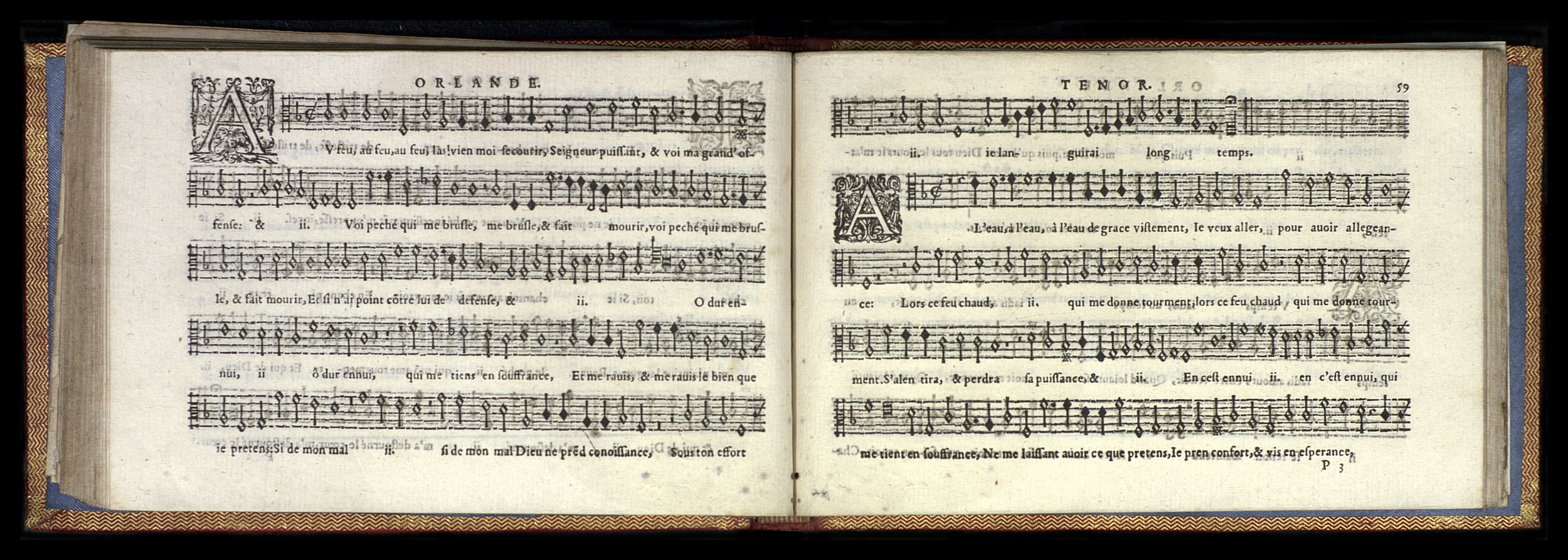 1582 - [Pierre de Saint-André] - Trésor de musique d’Orlande de Lassus Tenor - Mons