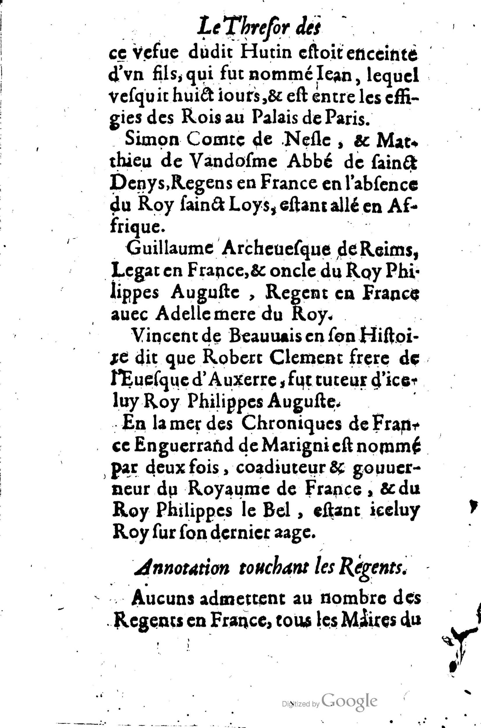 1619 - Jean Corrozet - Trésor des histoires de France - BSB Munich