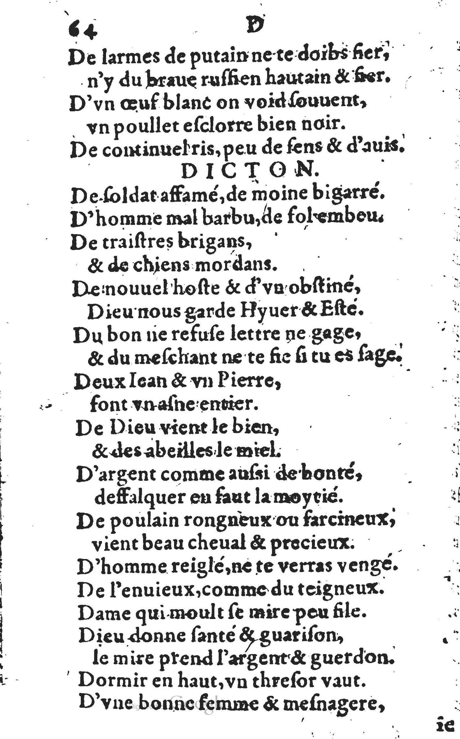 1578 - Nicolas Lescuyer - Trésor des sentences dorées - UGent