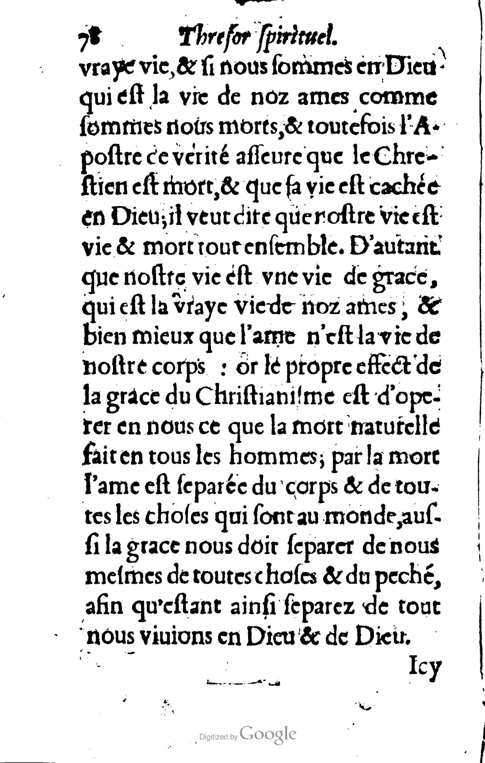 1633 - François Waudré - Trésor spirituel contenant les excellences du christianisme - BM Lyon