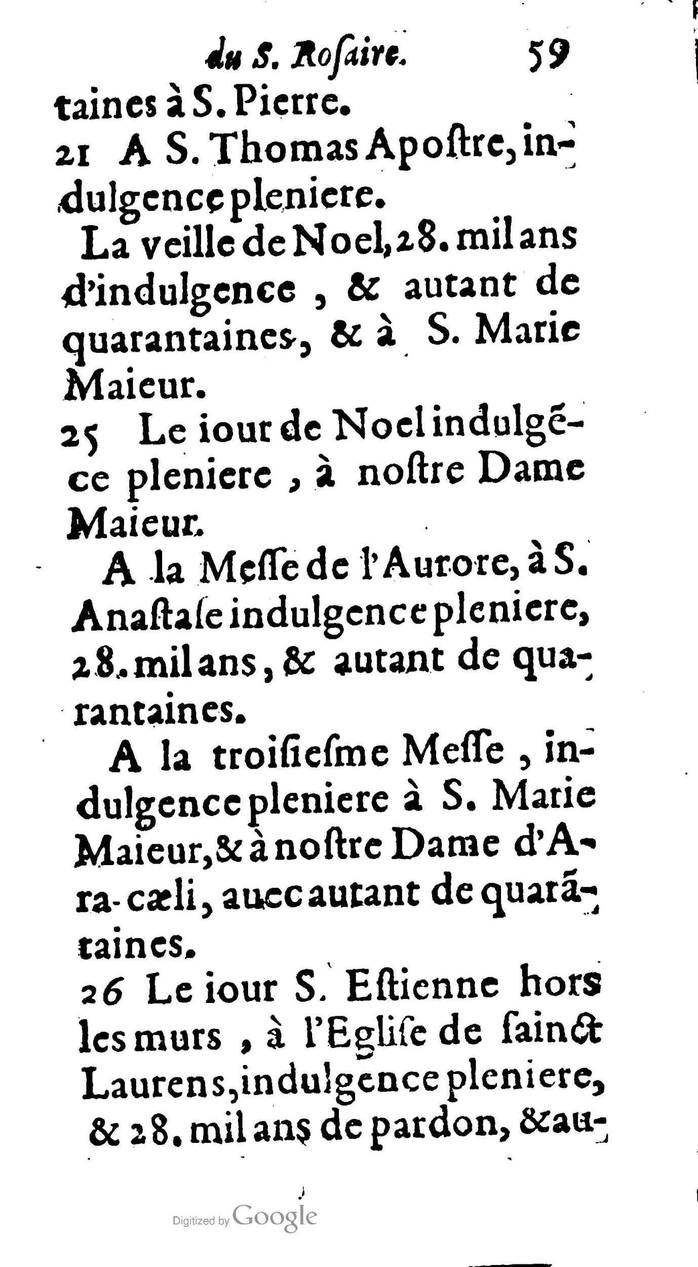 1604 - Jean Le Bouc - Trésor des indulgences du Saint Rosaire - BM Lyon 1604 - Jean Le Bouc - Trésor des indulgences du Saint Rosaire - BM Lyon