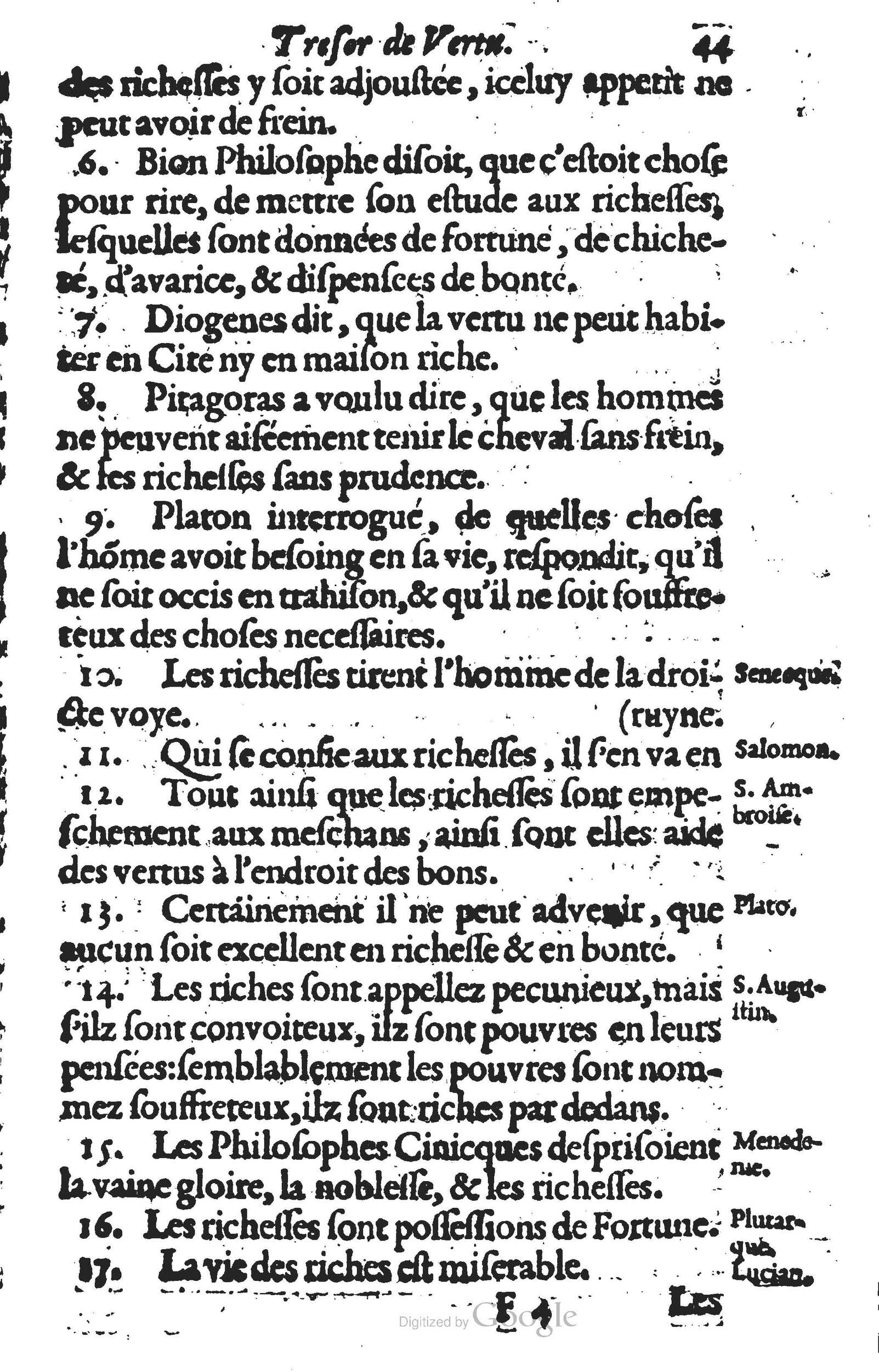 1594 - Cornelis Claesz - Trésor de vertu - BU Leiden