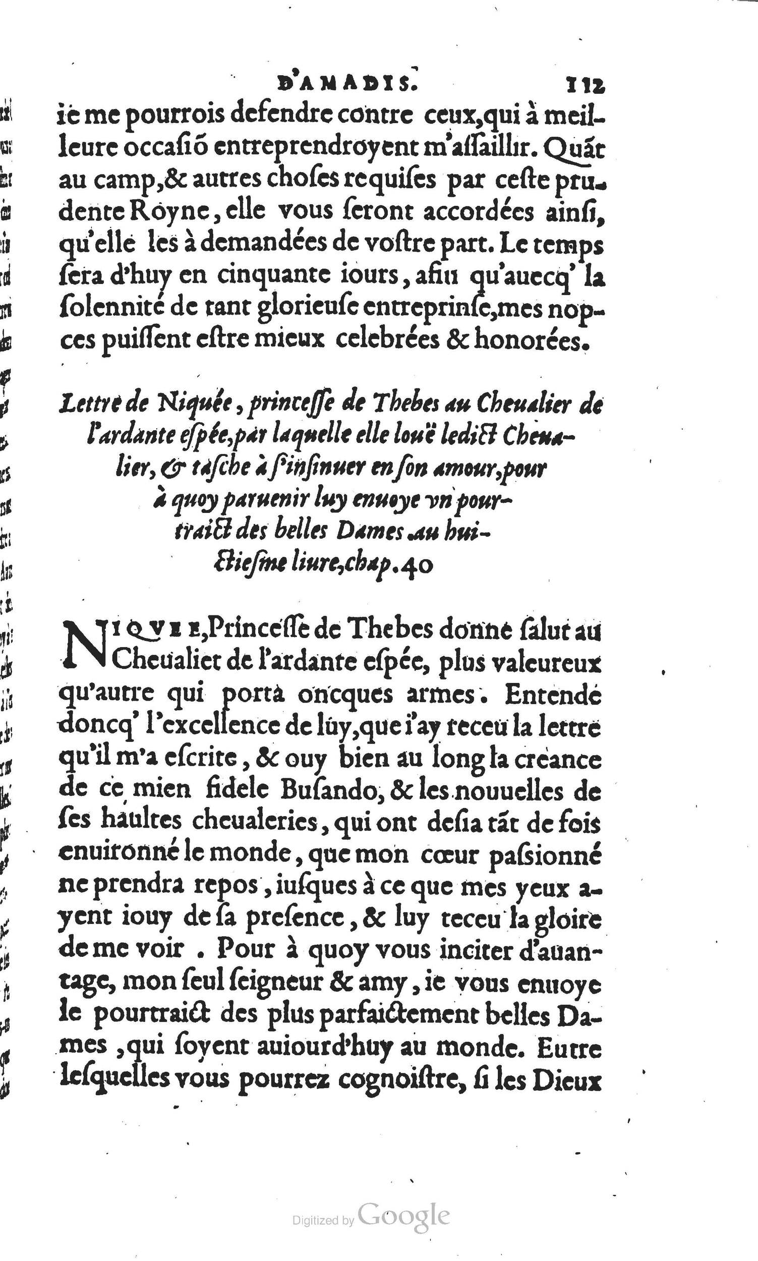 1560 - Vincent Sertenas et Gilles Robinot - Trésor des Amadis - British Library