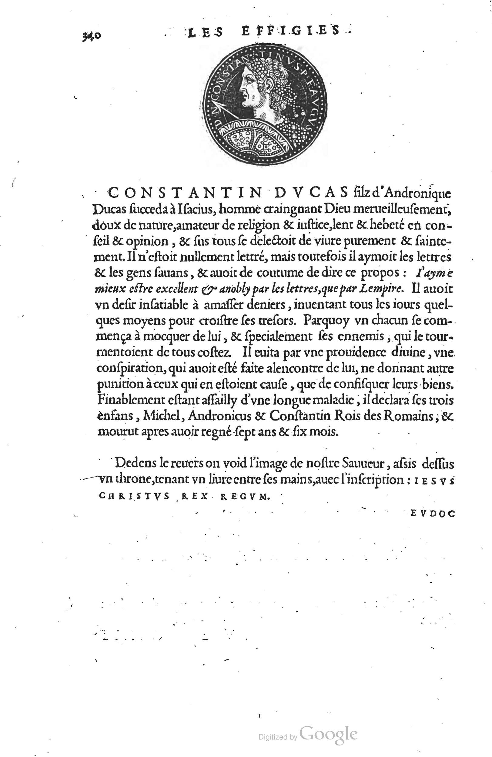 1553 - Jacopo Strada et Thomas Guérin - Épitome du Trésor des antiquités - Prague