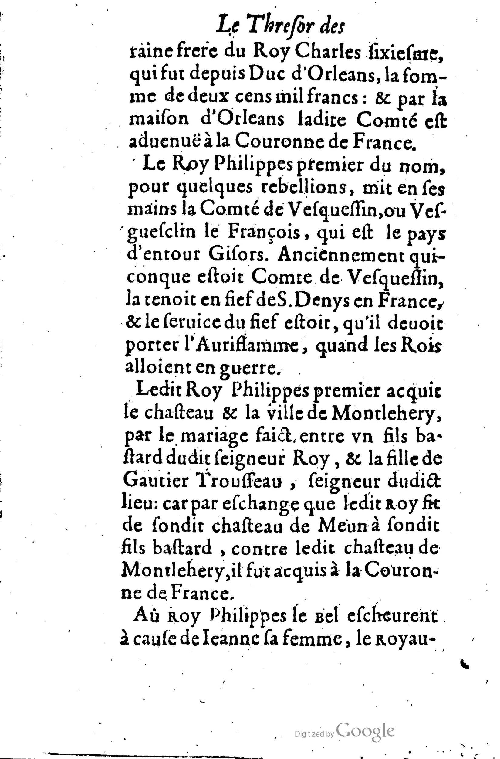 1619 - Jean Corrozet - Trésor des histoires de France - BSB Munich