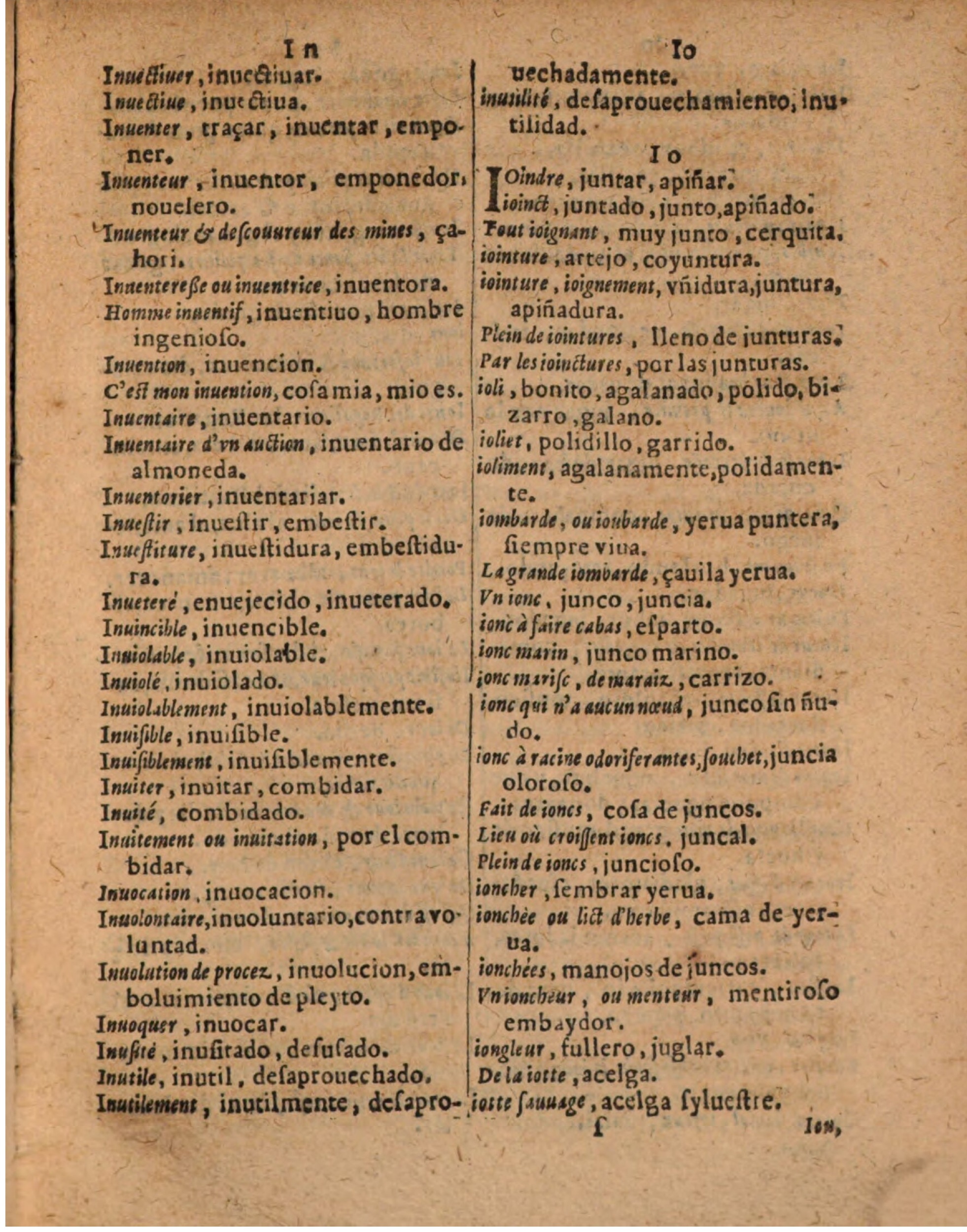 1624 - Hubert Antoine - Trésor des deux langues espagnole et française (Seconde partie) - BSB Munich