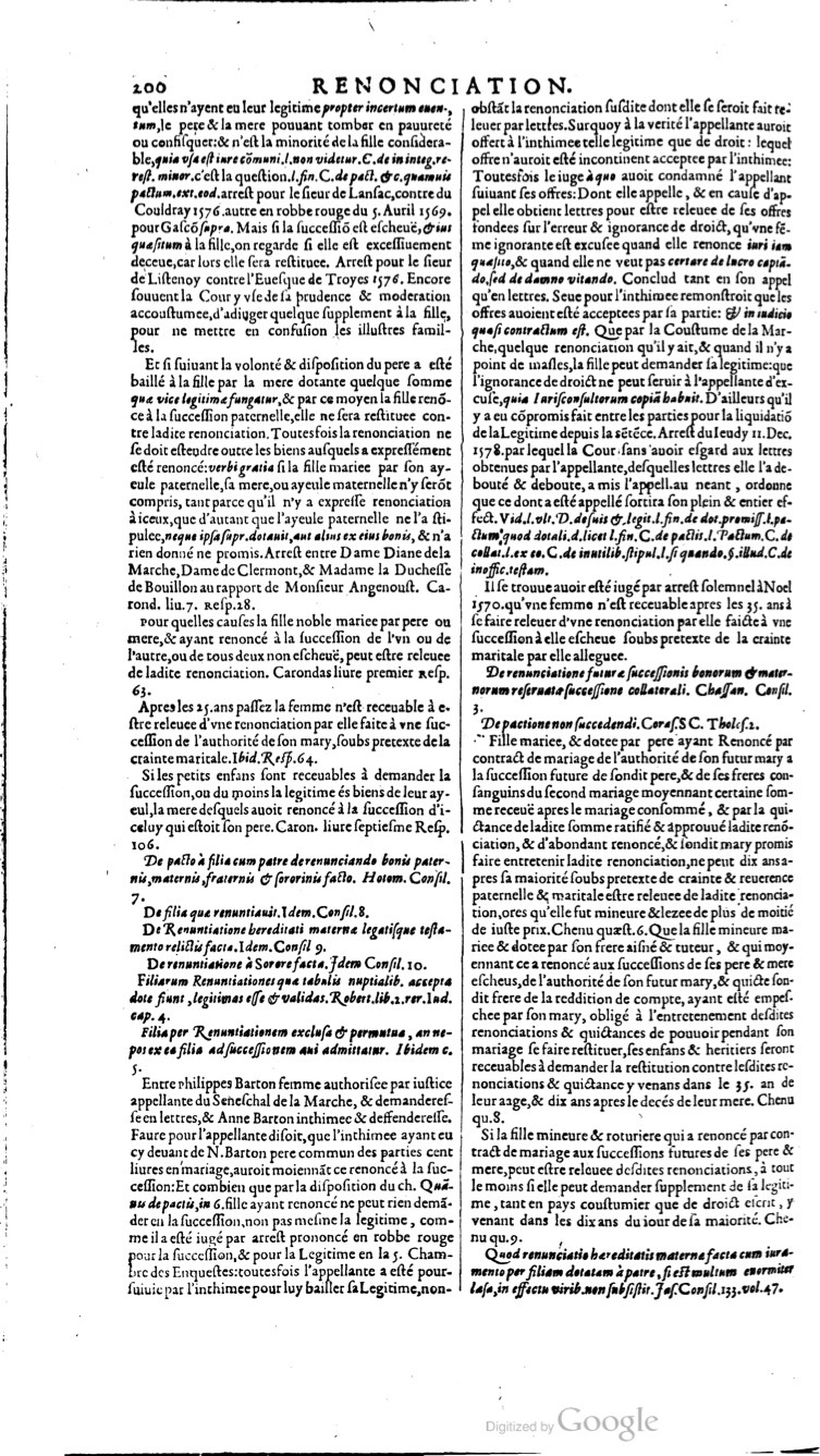 1629 - Veuve Nicolas Buon - Trésor du droit français (21754 T. 3) - BM Lyon