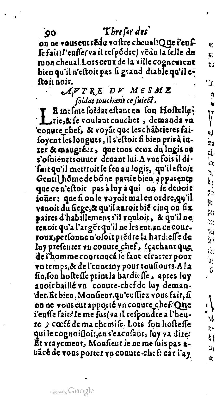 1611 - Romain de Beauvais - Trésor des récréations - BM Lyon