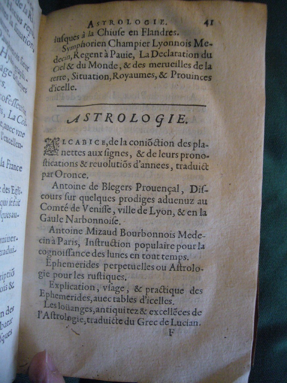 1602 - François Jacquin - Trésor des bons esprits français - BnF Arsenal