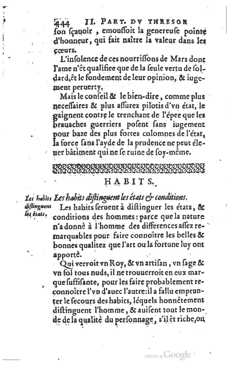 1610 - Louis Coste - Trésor de l’éloquence française (Seconde partie) - BM Lyon