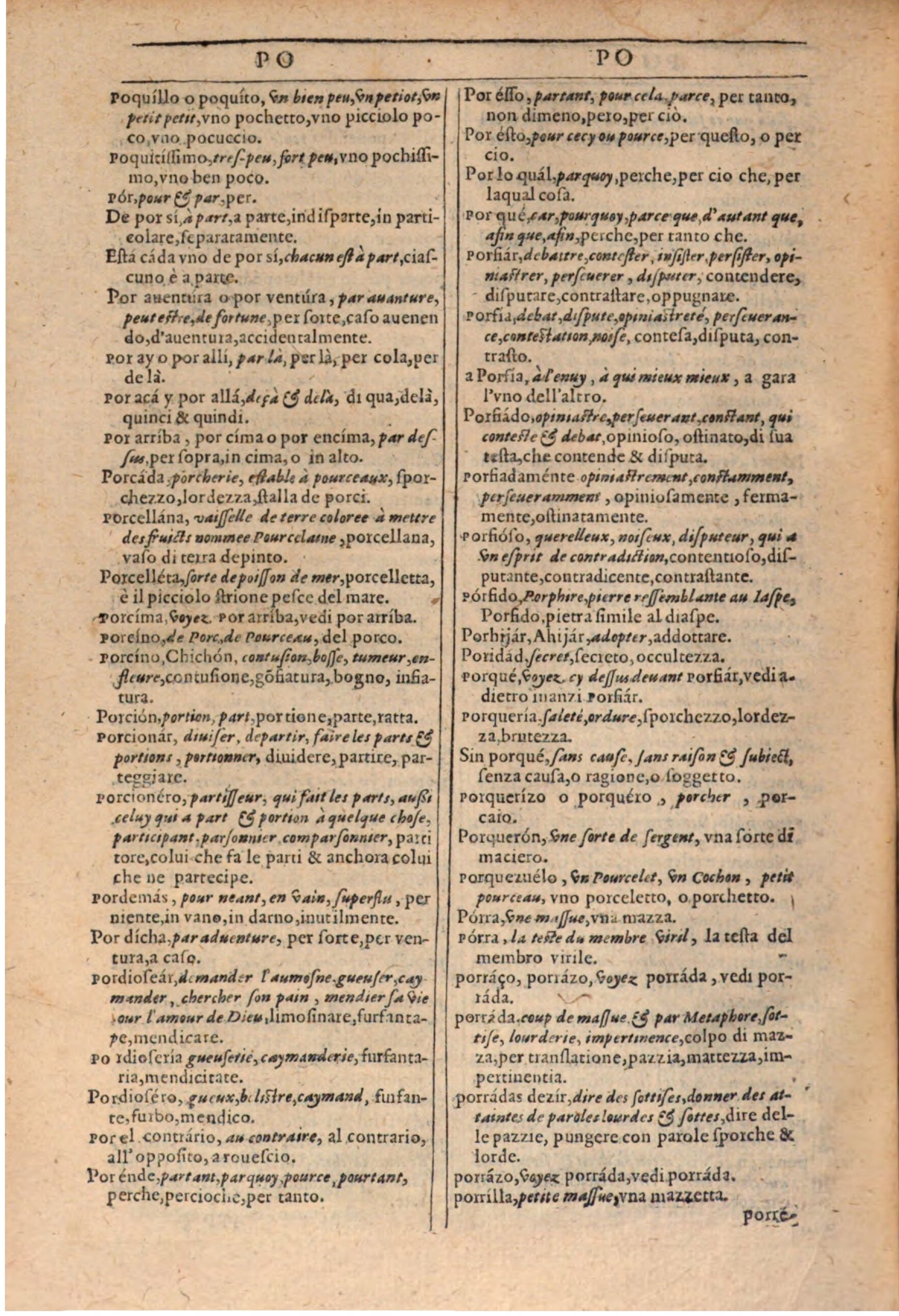 1609 - Philippe Albert et Alexandre Pernet - Trésor des trois langues française, italienne et espagnole (Première partie) - BSB Munich 1609 - Philippe Albert et Alexandre Pernet - Trésor des trois langues française, italienne et espagnole (Première partie) - BSB Munich