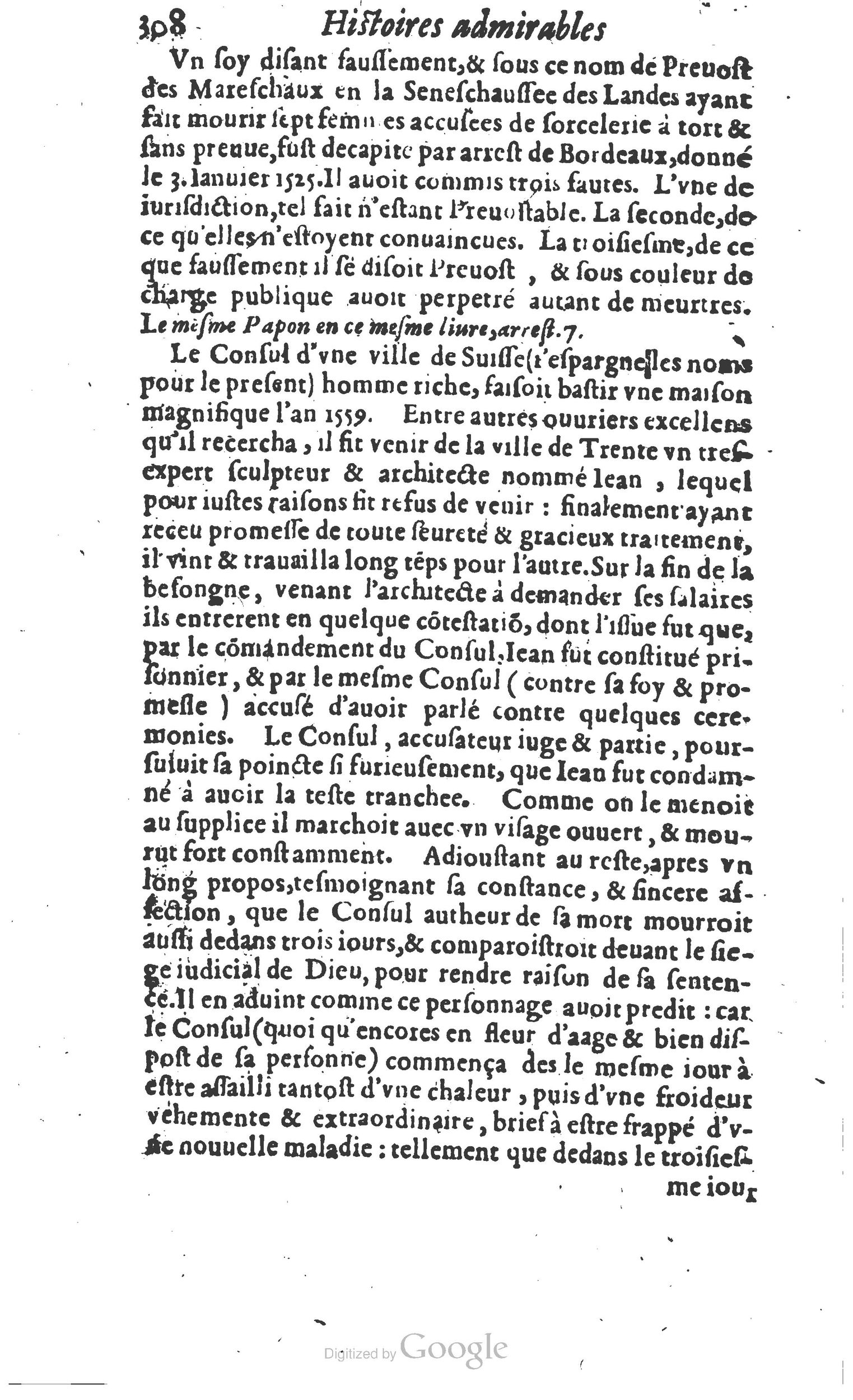 1610 - Paul Marceau - Trésor d’histoires admirables et mémorables - Princeton