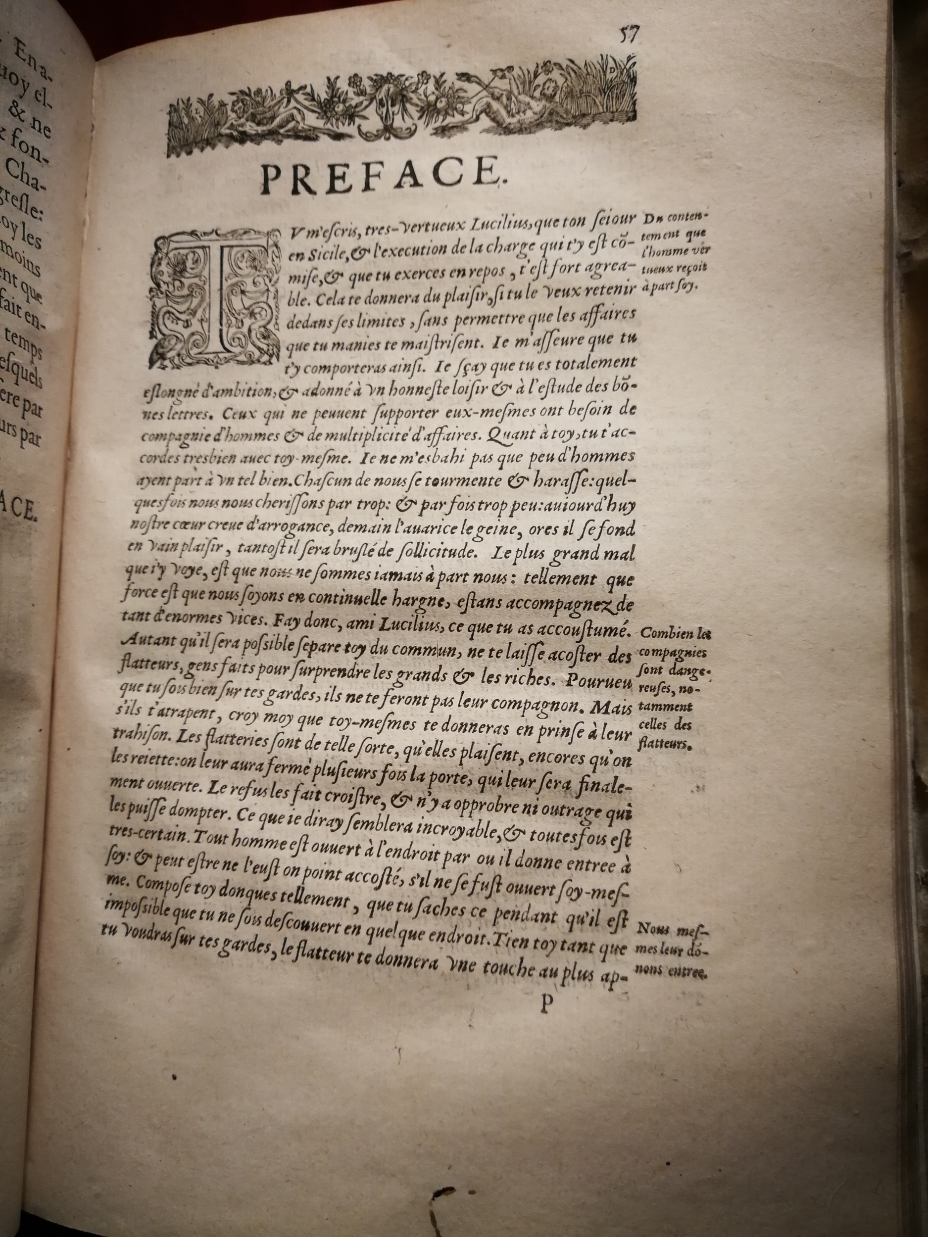 1595 - Jean Houzé - Œuvres morales et mêlées de Sénèque, Trésor de philosophie morale - T. 3 - BnF