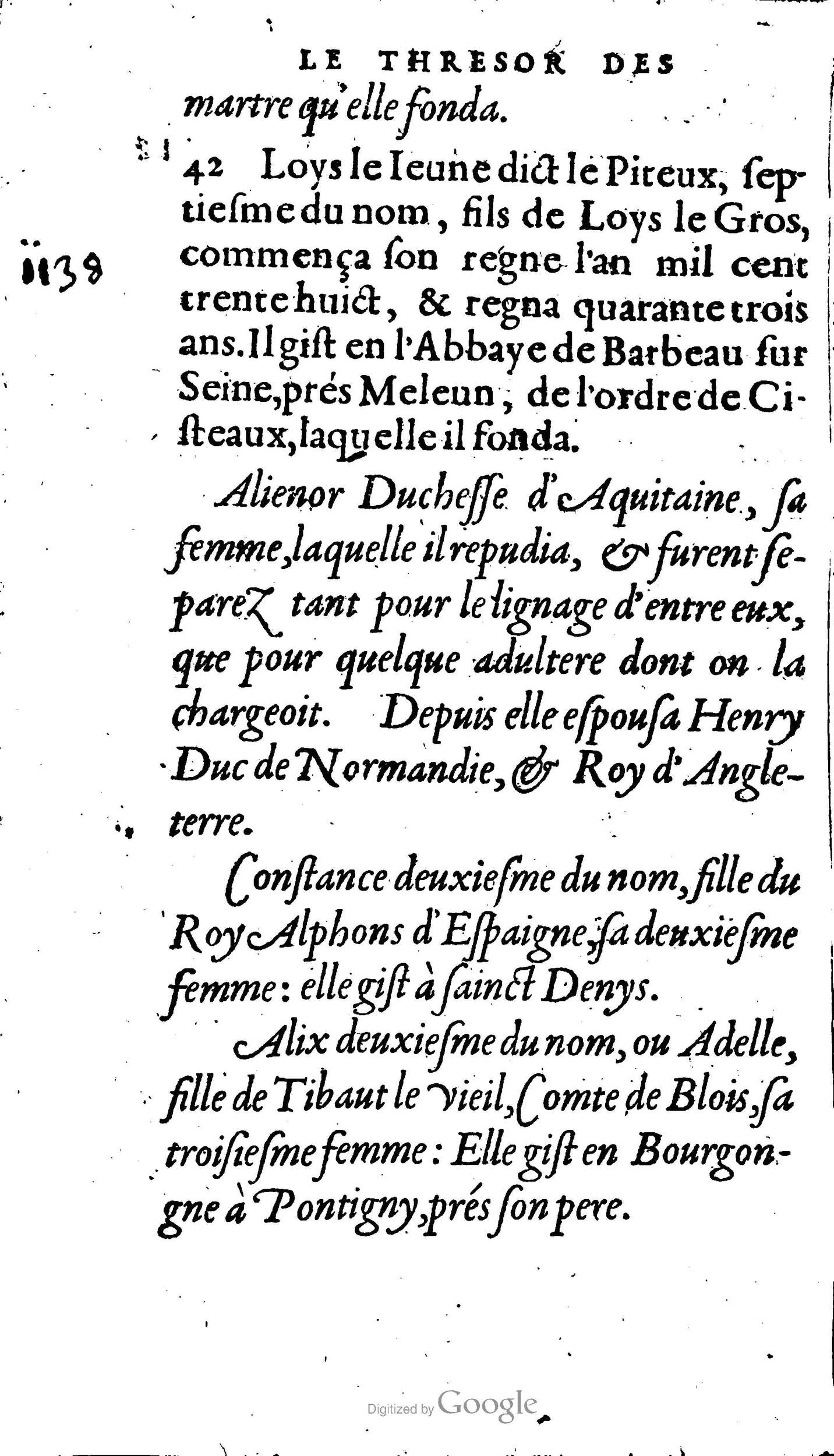 1604 - Galiot Corrozet - Trésor des histoires de France - BNC Florence