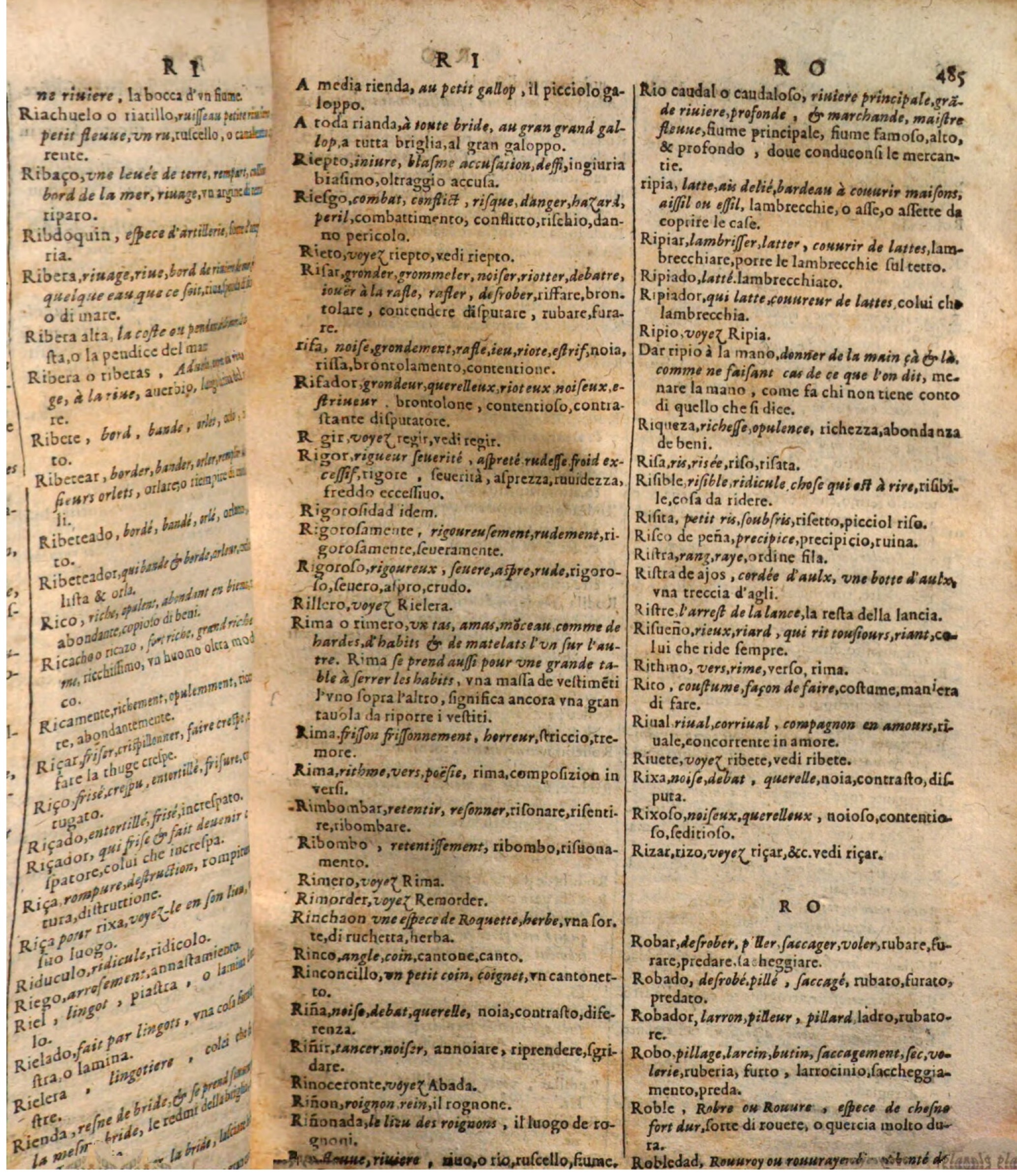1644 - Jacques Crespin - Trésor des trois langues - Passau 1644 - Jacques Crespin - Trésor des trois langues - Passau
