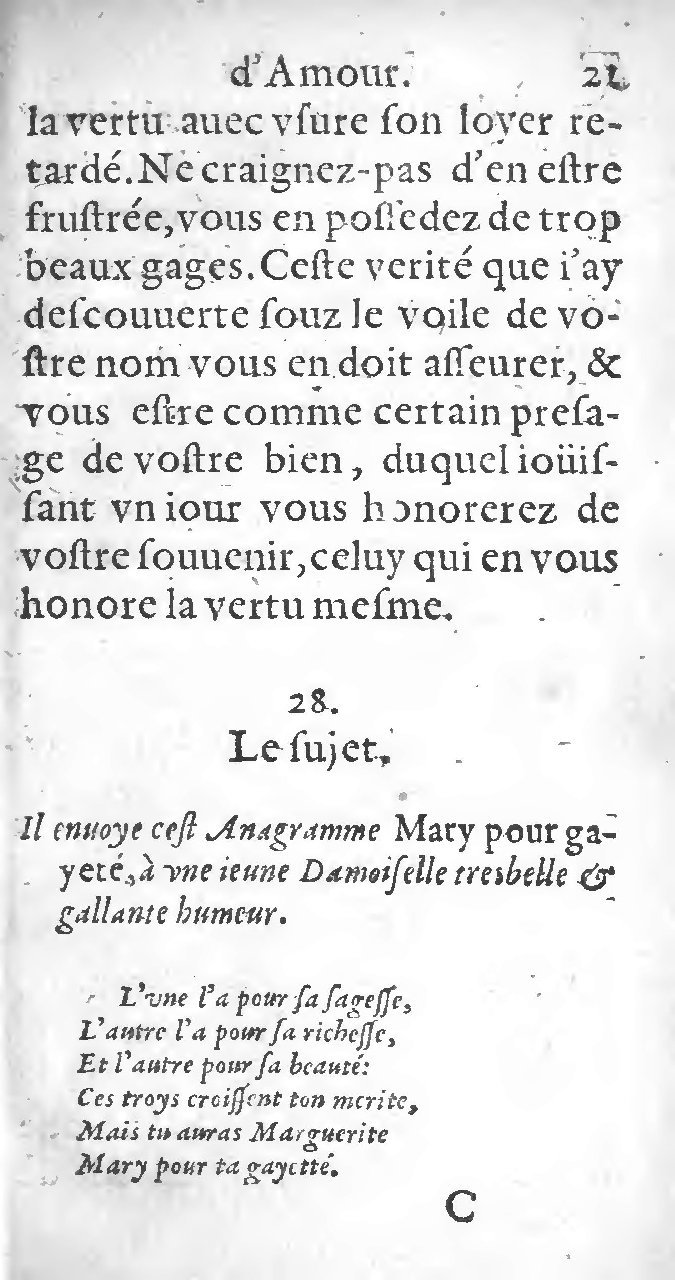 1597 - Thomas Daré - Trésor d’amour - Toronto