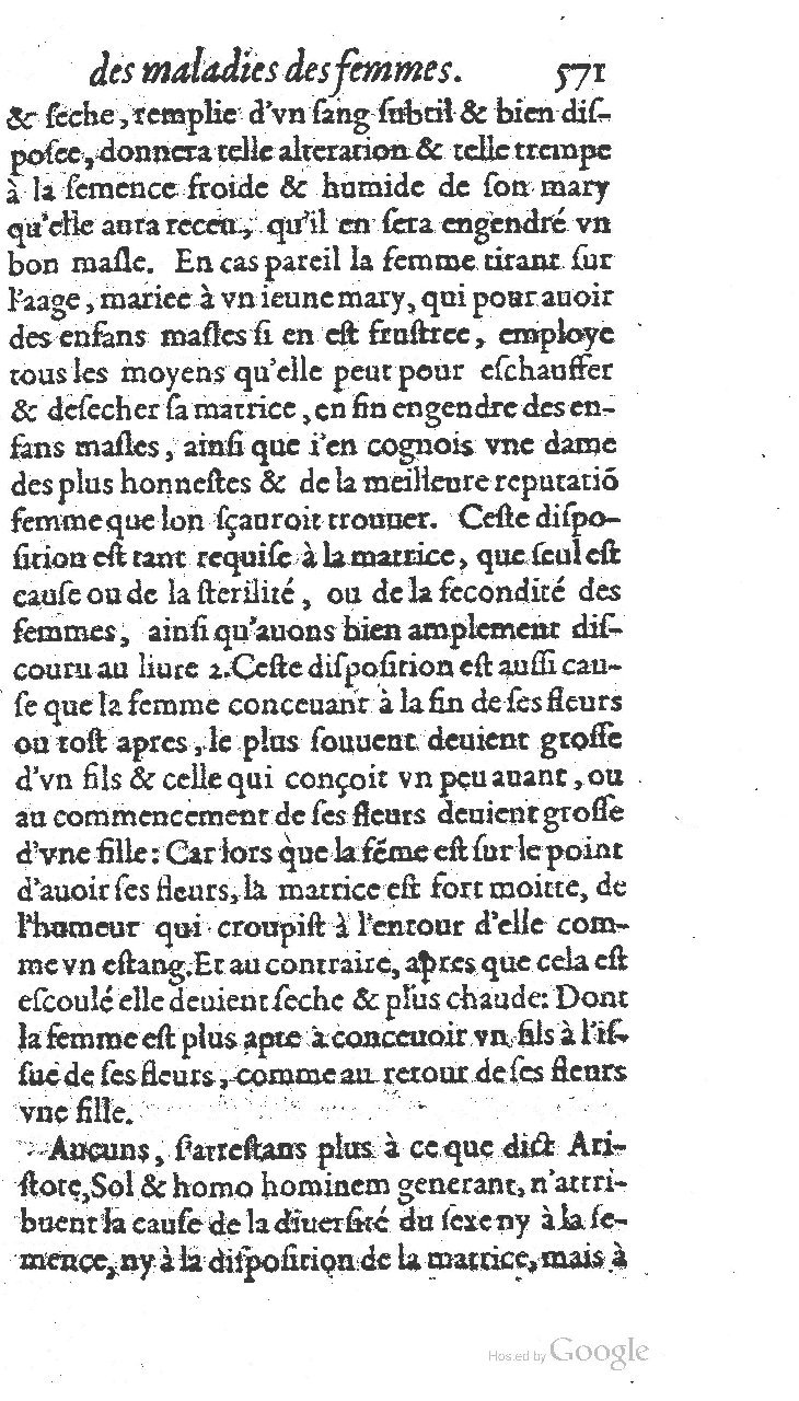 1585 - Jacques du Puis - Trésor des remèdes secrets pour les maladies des femmes - BnF