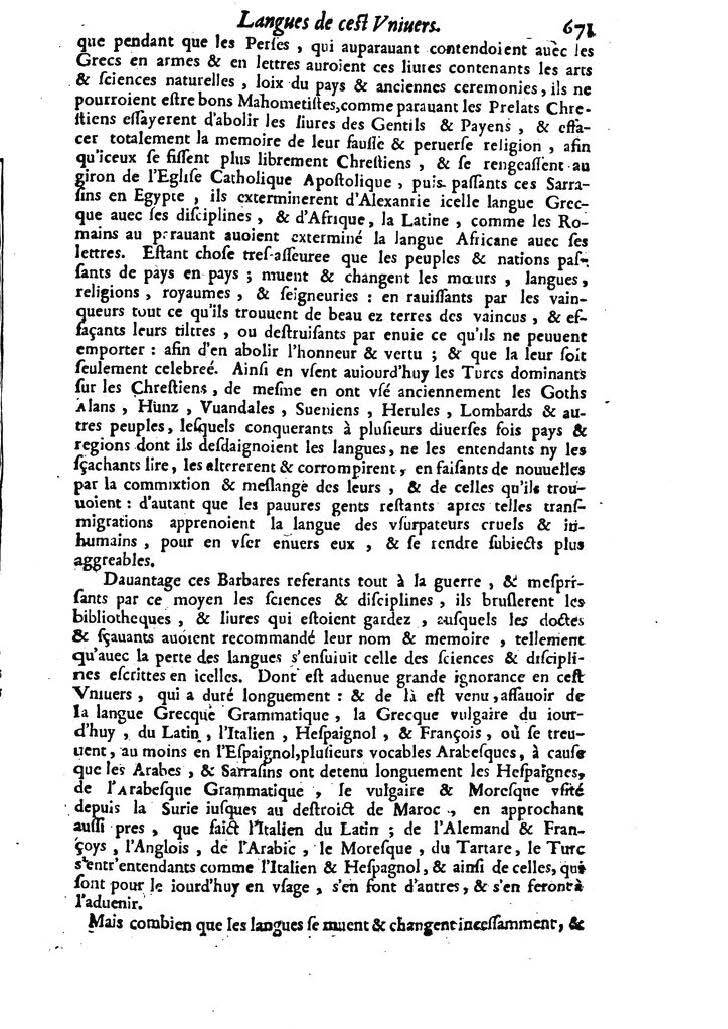 1613 - Matthieu Berjon - Trésor de l’histoire des langues de cet univers - BM Lyon
