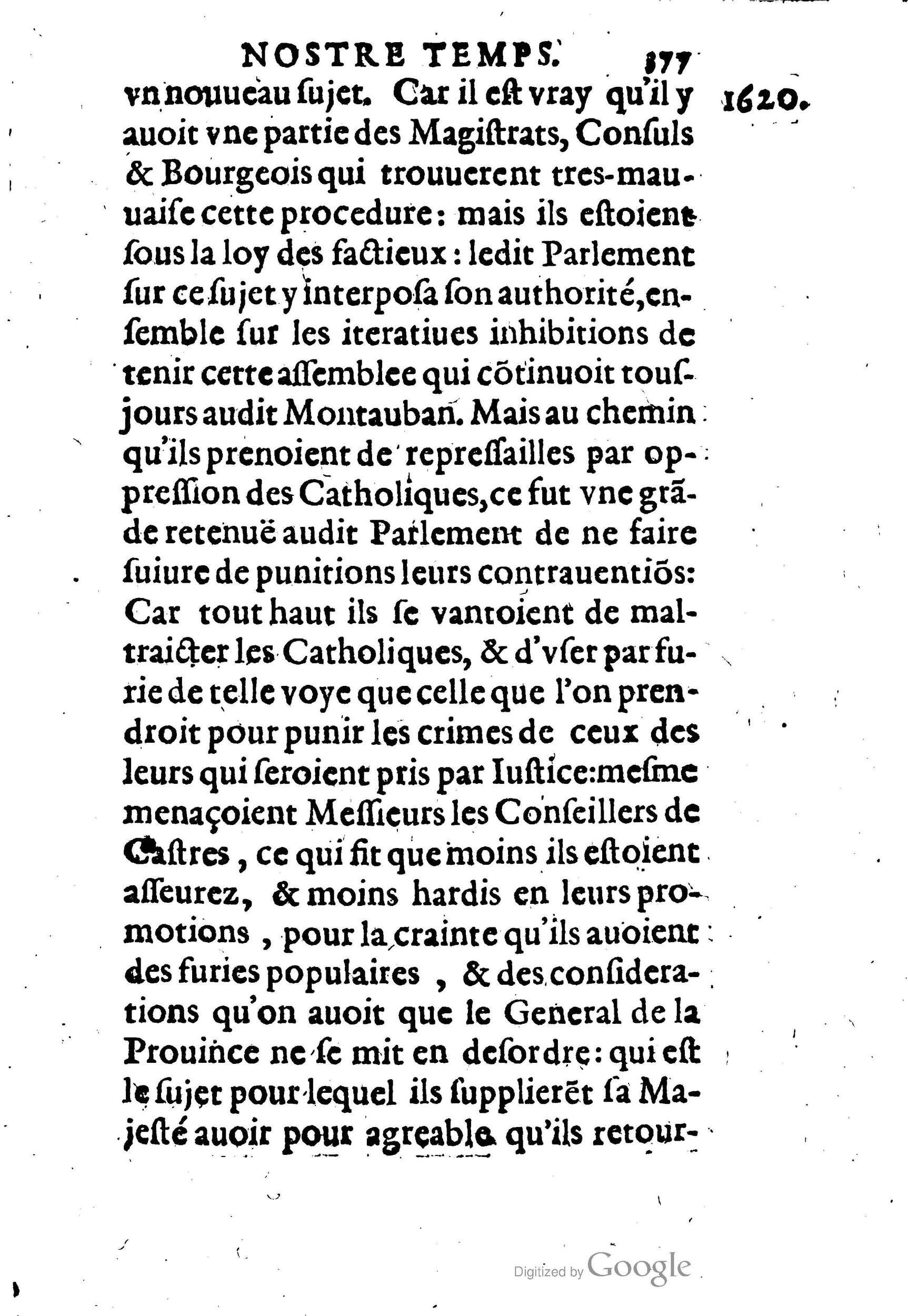 1623 - Joseph Bouillerot - Trésor de l’histoire générale de notre temps - BM Lyon