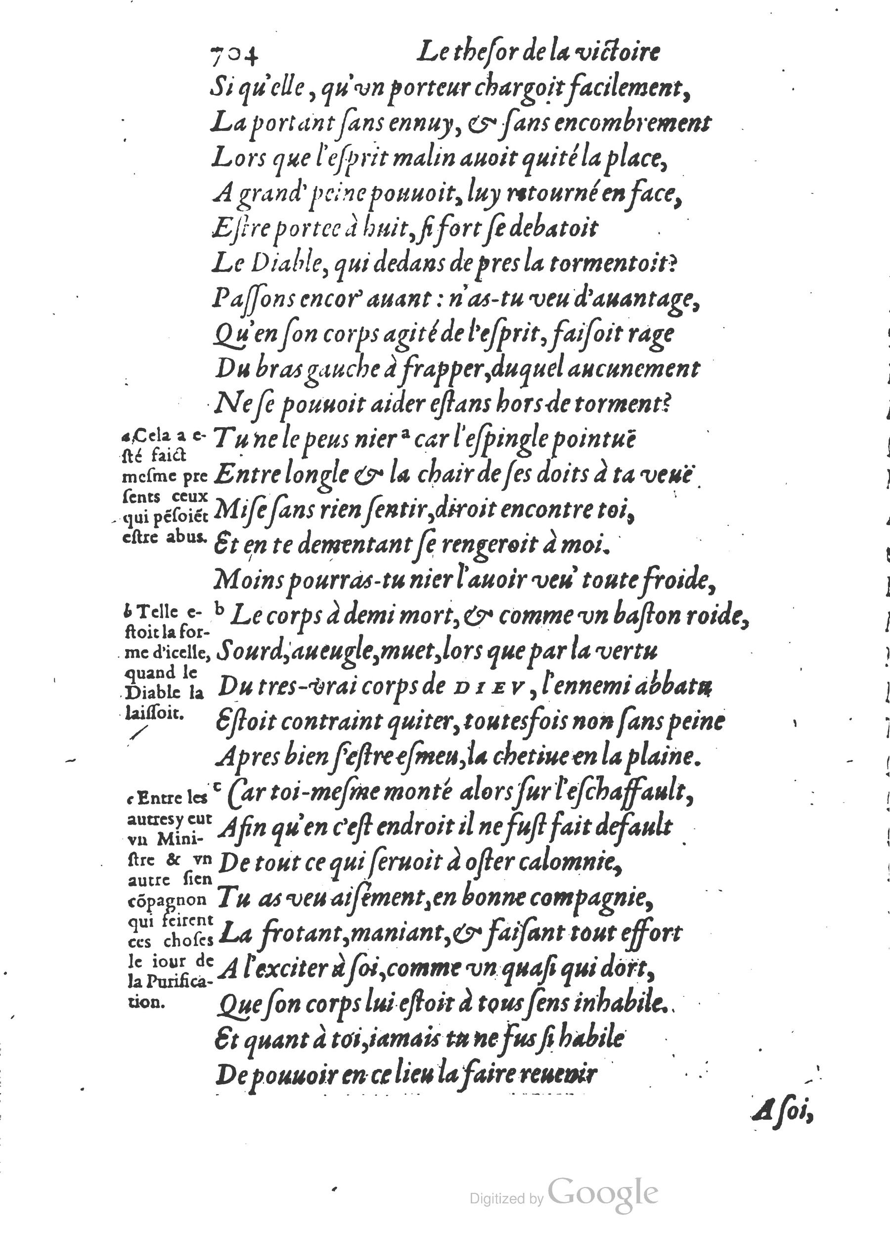 1578 - Nicolas Chesneau - Trésor et entière histoire de la triomphante victoire du corps de Dieu sur l’esprit malin - British Library