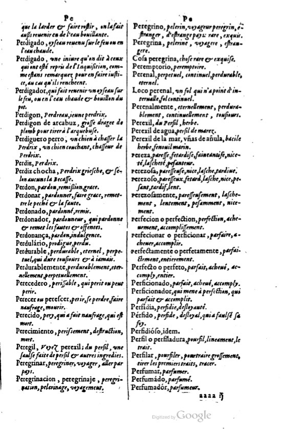 1621 - Adrian Tiffaine - Trésor des deux langues espagnole et française - BM Lyon