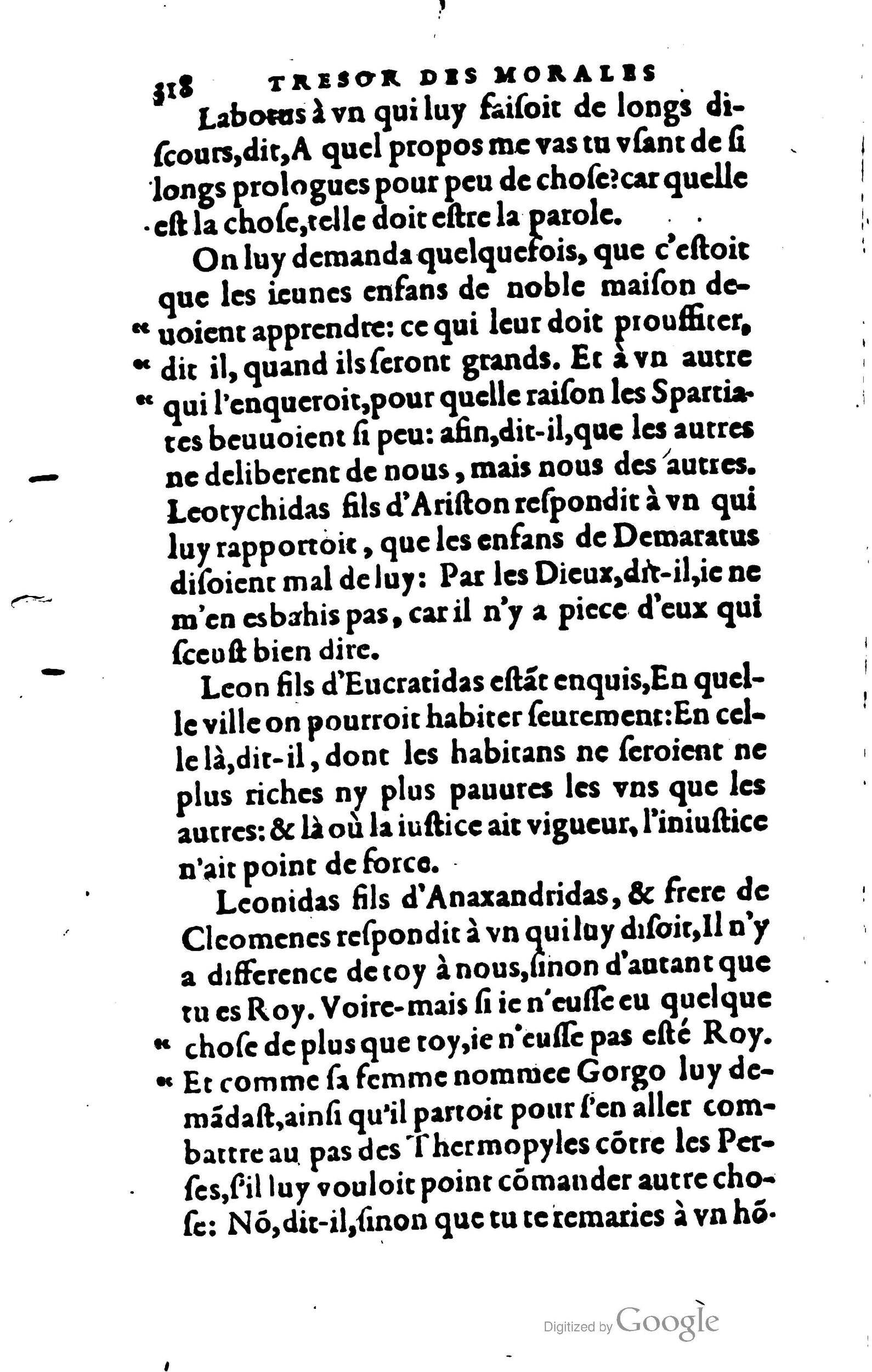 1578 - Jean Poupy - Trésor des morales de Plutarque - BSB Munich