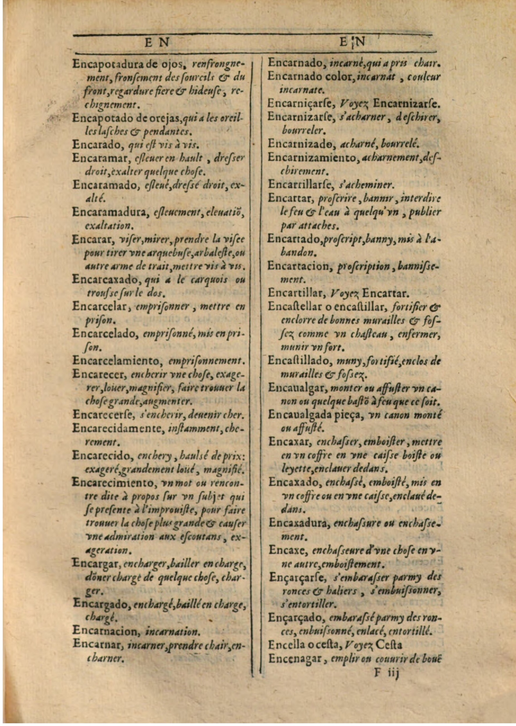 1607 - Marc Orry - Trésor des deux langues espagnole et française (Première partie) - BSB Munich 1607 - Marc Orry - Trésor des deux langues espagnole et française (Première partie) - BSB Munich