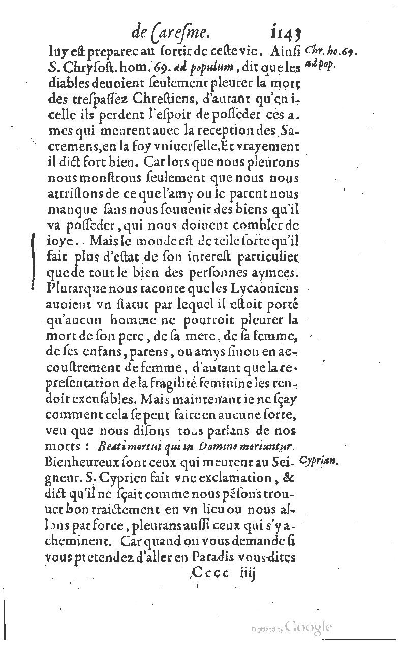 1607 - Nicolas Du Fossé - Trésor quadragésimal - T 01 - BM Lyon