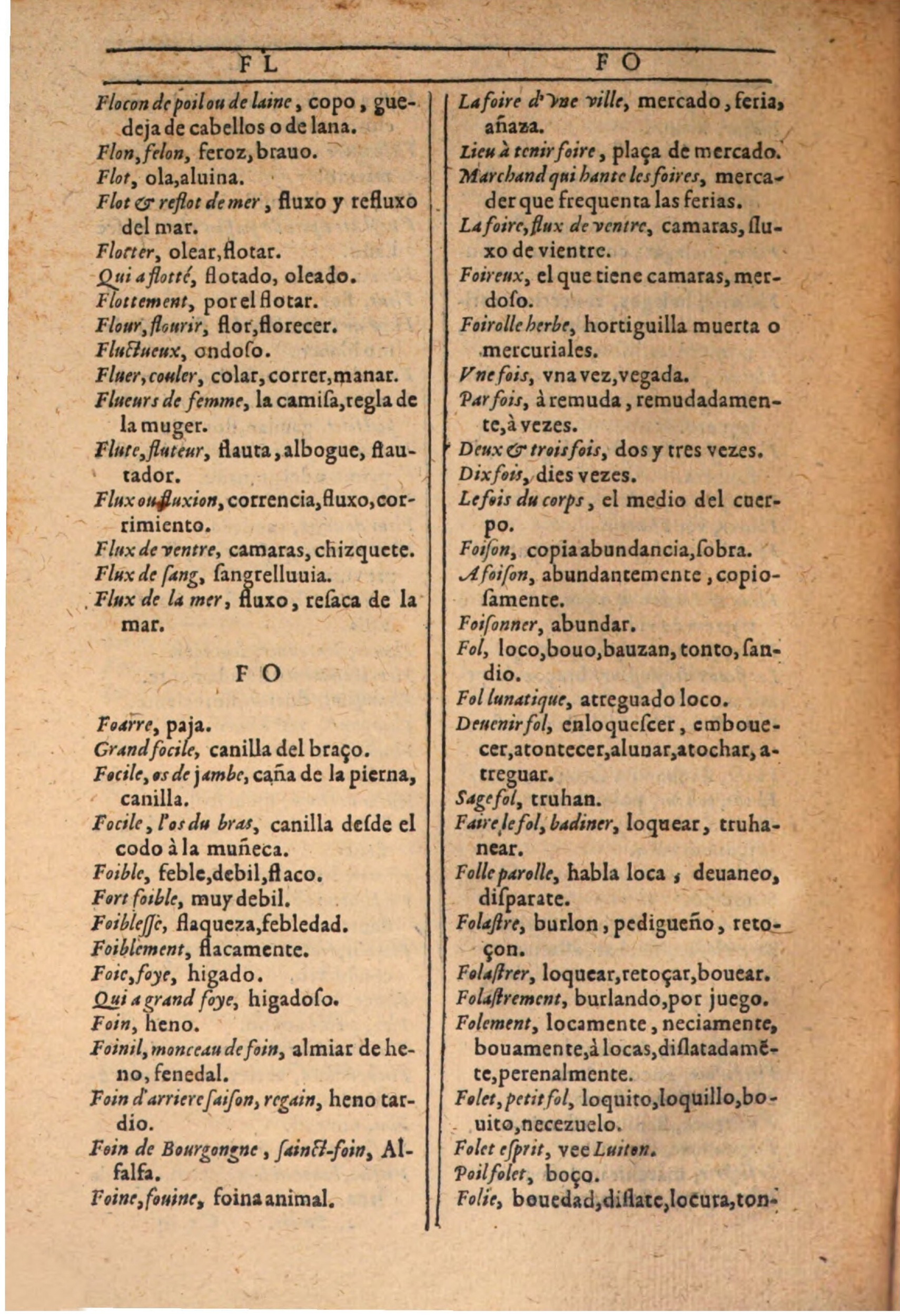 1607 - Marc Orry - Trésor des deux langues espagnole et française (Seconde partie) - BSB Munich