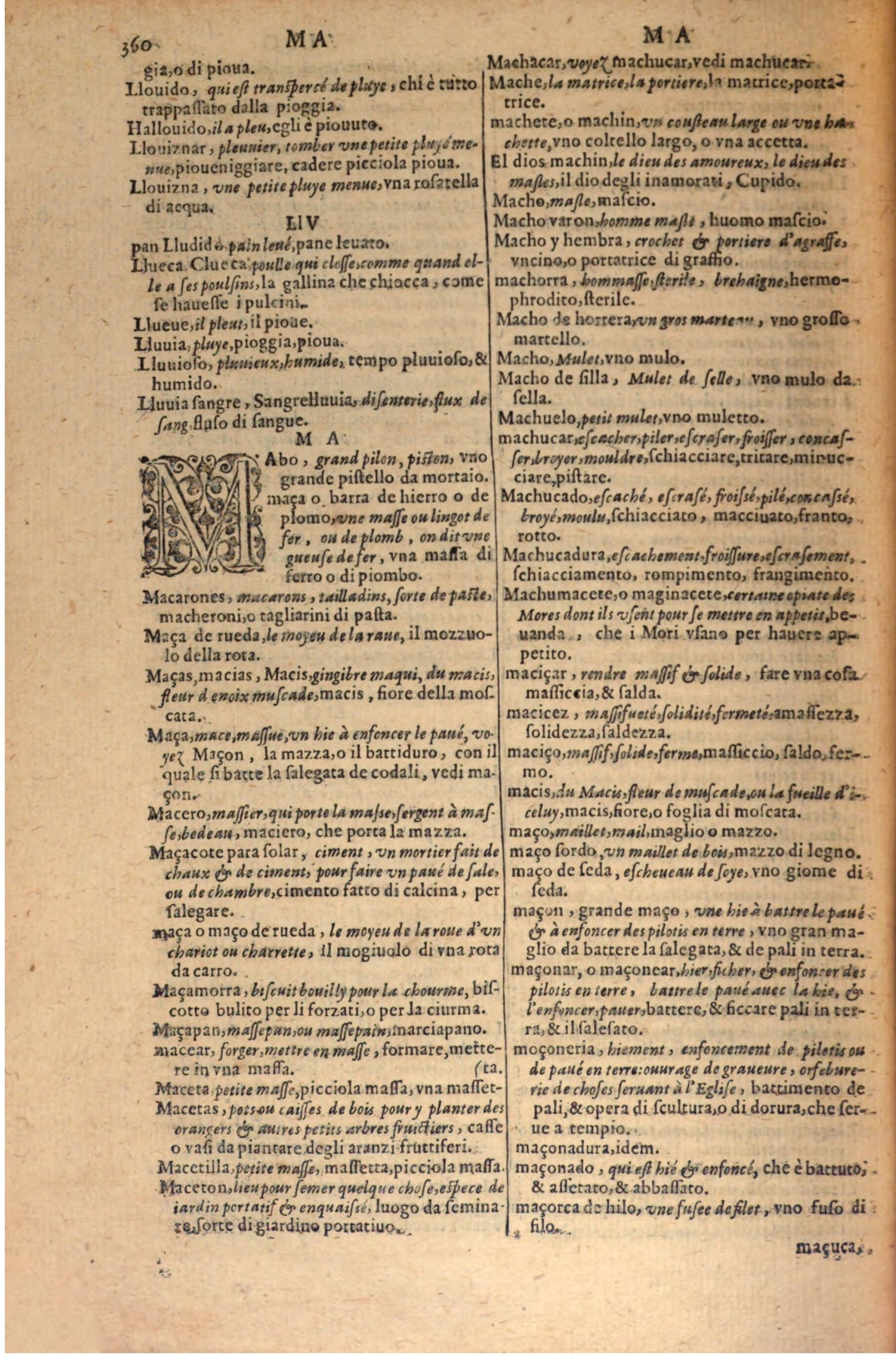 1606 - Samuel Crespin - Thresor des trois langues, francoise, italiene et espagnolle - BSB Munich