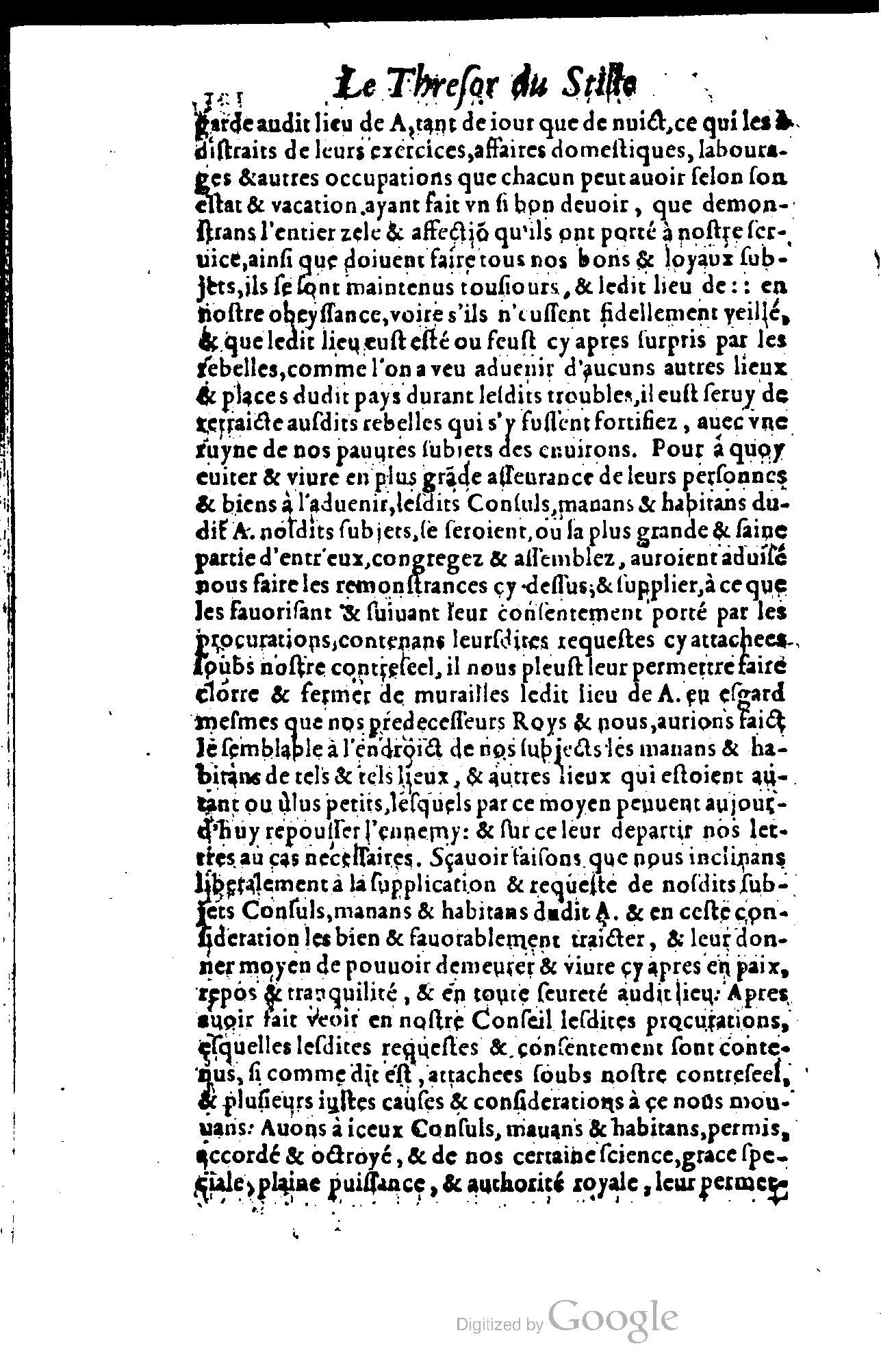 1614 - Jean Richer - Trésor du nouveau style et protocole de la chancellerie de France - BSB Munich