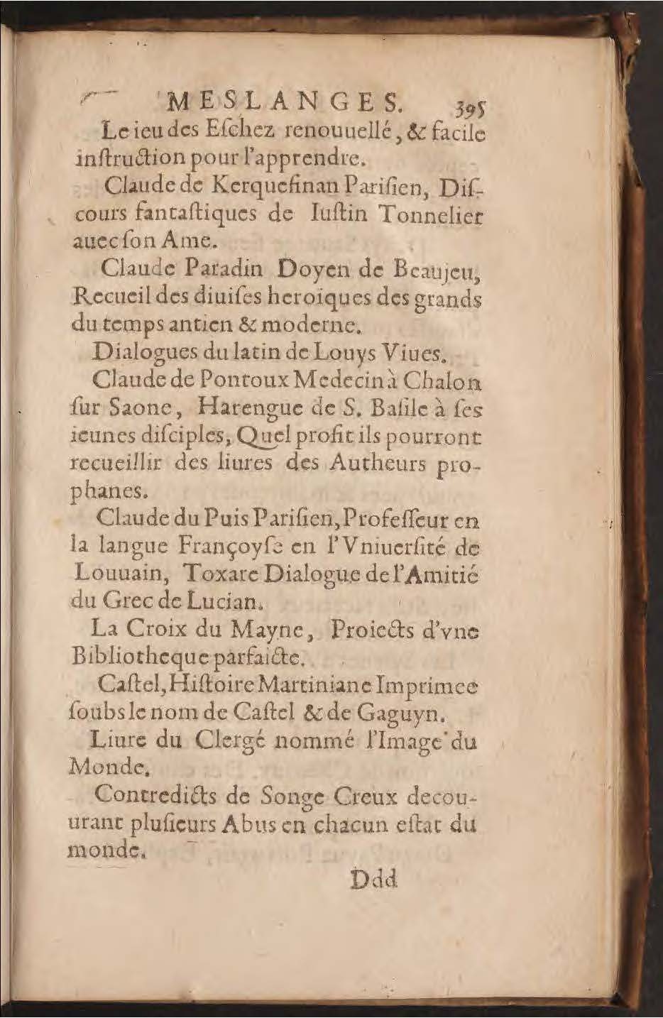 1602 - François Jacquin - Trésor des bons esprits français - BnF Arsenal