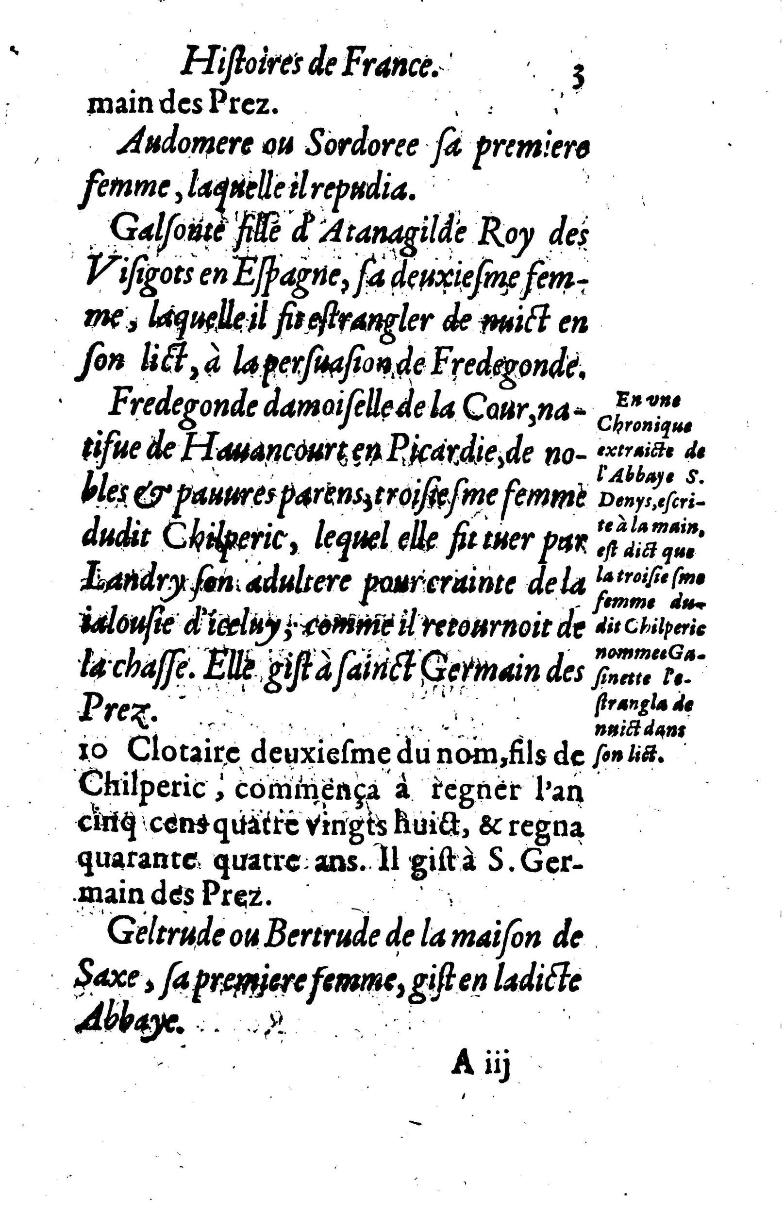 1617 - Jean Corrozet - Trésor des histoires de France - BM Lyon
