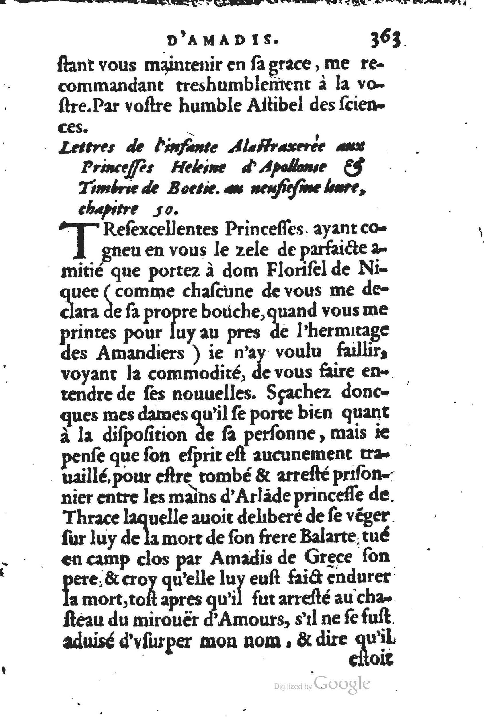 1560 - Jean d’Ogerolles et Gabriel Cotier Lyon - Trésor des Amadis - BSB Munich