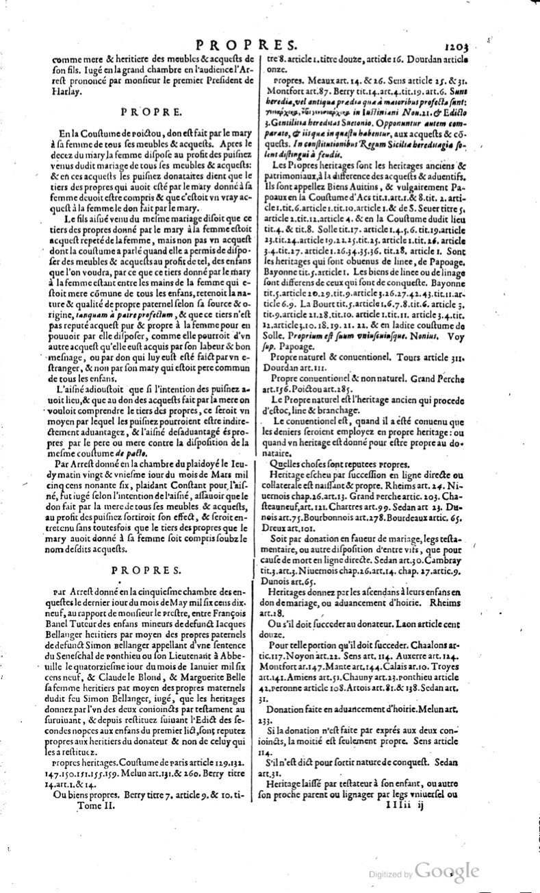 1629 - Veuve Nicolas Buon - Trésor du droit français (21754 T. 2) - BM Lyon 1629 - Veuve Nicolas Buon - Trésor du droit français (21754 T. 2) - BM Lyon