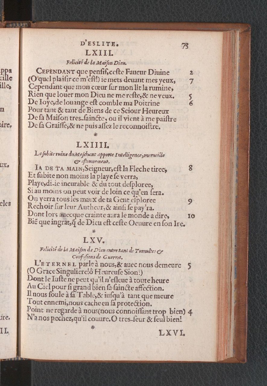 1577 - Jean de Laon - Trésor des 150 psaumes de David - Genève