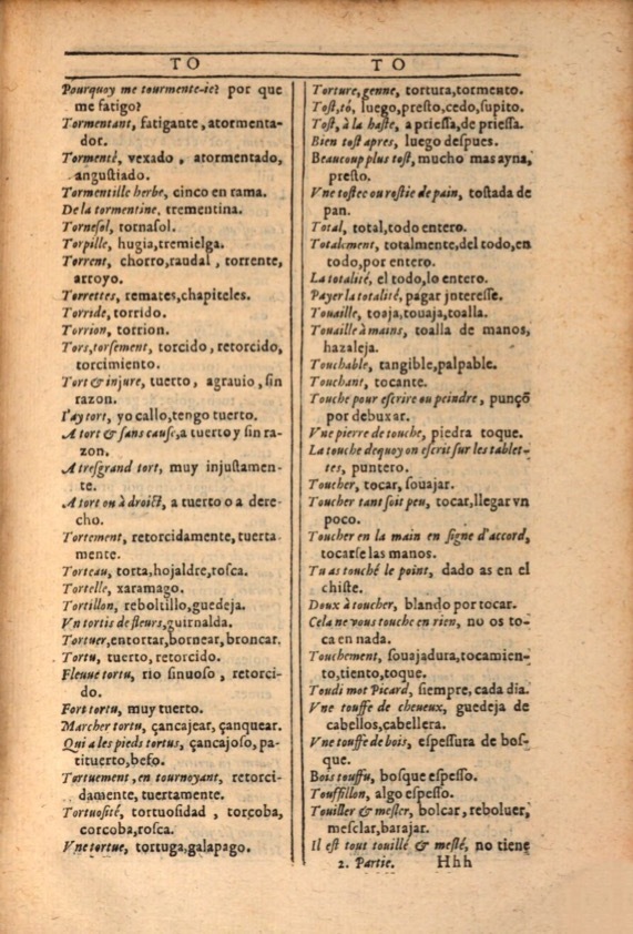 1607 - Marc Orry - Trésor des deux langues espagnole et française (Première et Seconde parties) - ÖNB Wien