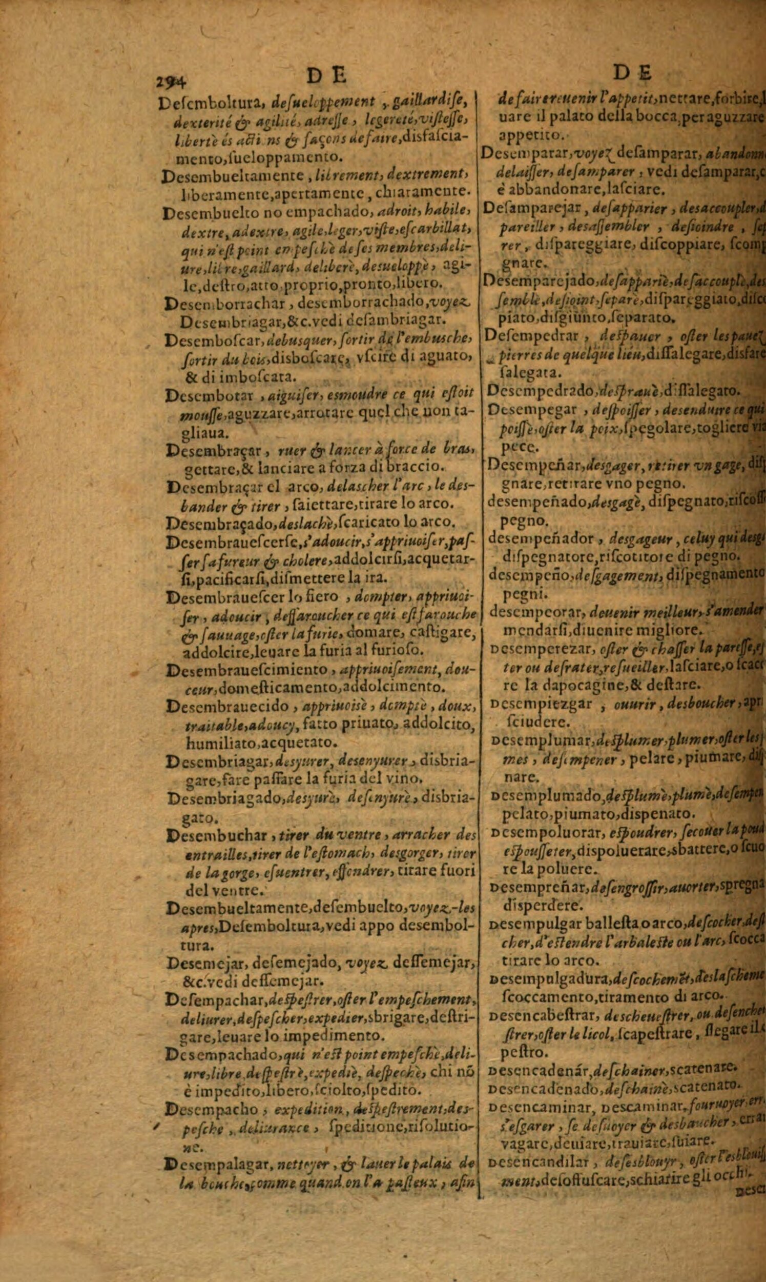1617 - Samuel Crespin - Trésor des trois langues espagnole, française et italienne (Première partie) - Regensburg