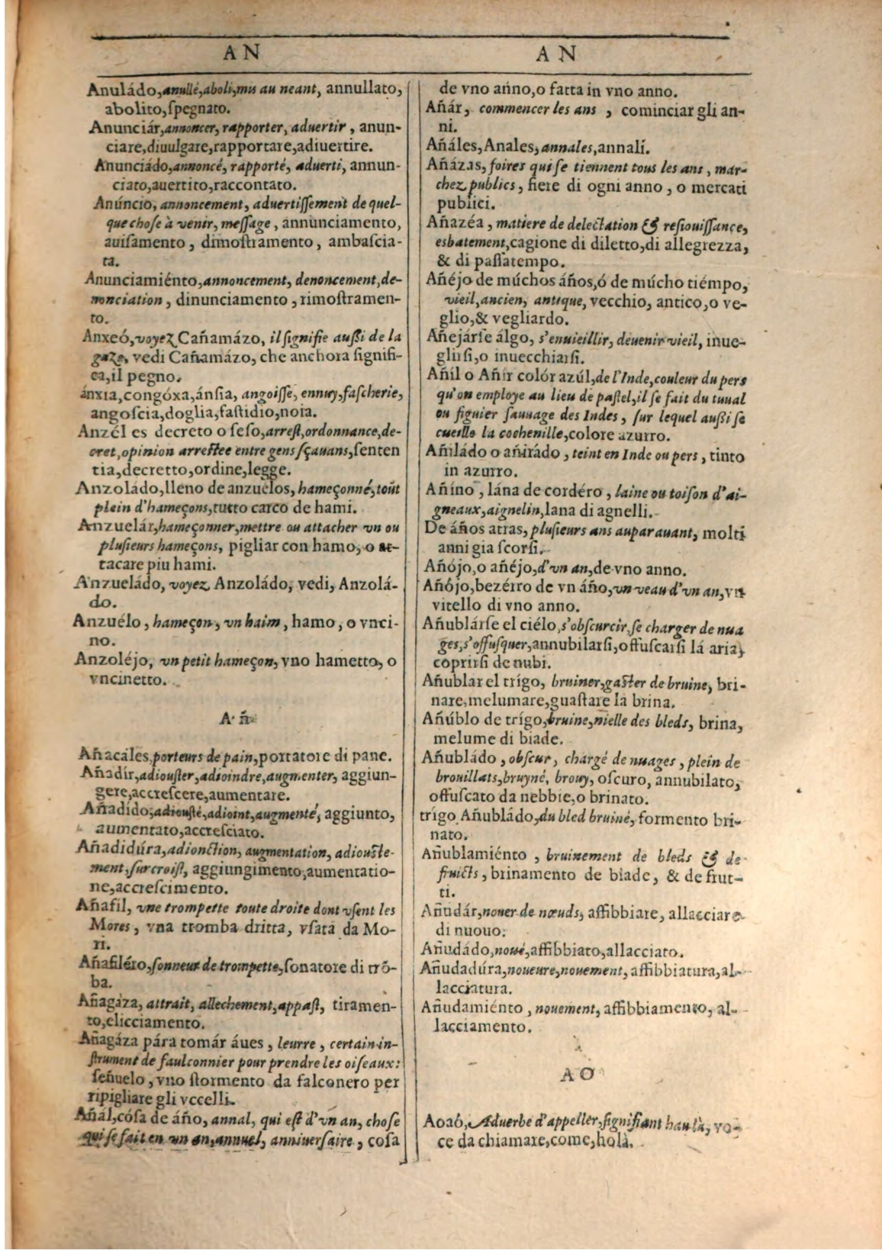 1609 - Philippe Albert et Alexandre Pernet - Trésor des trois langues française, italienne et espagnole (Première partie) - BSB Munich 1609 - Philippe Albert et Alexandre Pernet - Trésor des trois langues française, italienne et espagnole (Première partie) - BSB Munich