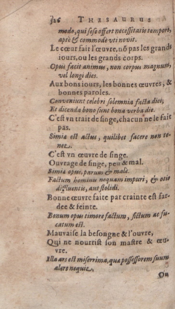 1612 - Dominicus Custos - Trésor des proverbes français - Bibliopol-Olomuc 1612 - Dominicus Custos - Trésor des proverbes français - Bibliopol-Olomuc
