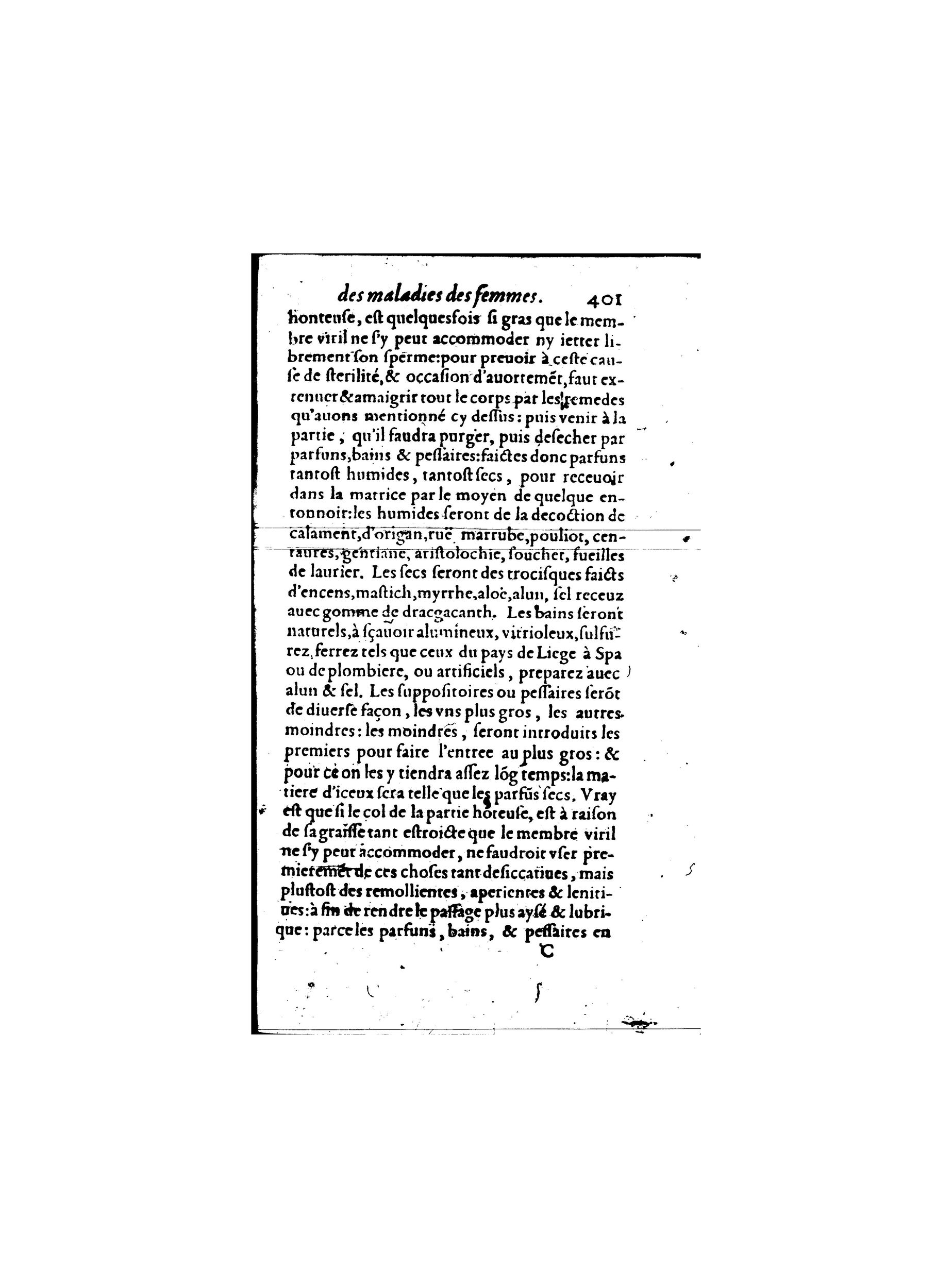 1587 - Jacques du Puis - Trésor des remèdes secrets pour les maladies des femmes - BnF