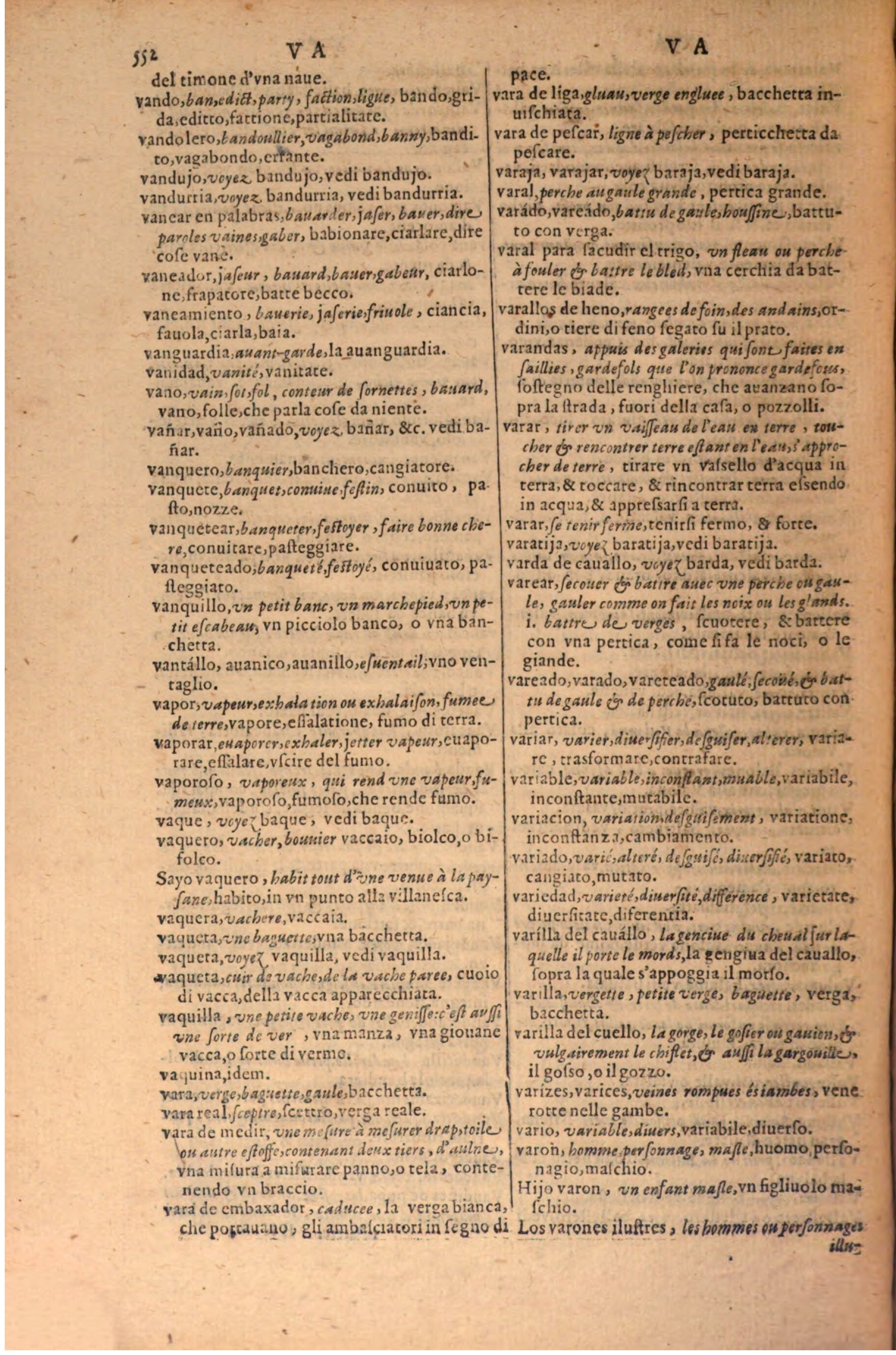 1606 - Samuel Crespin - Thresor des trois langues, francoise, italiene et espagnolle - BSB Munich