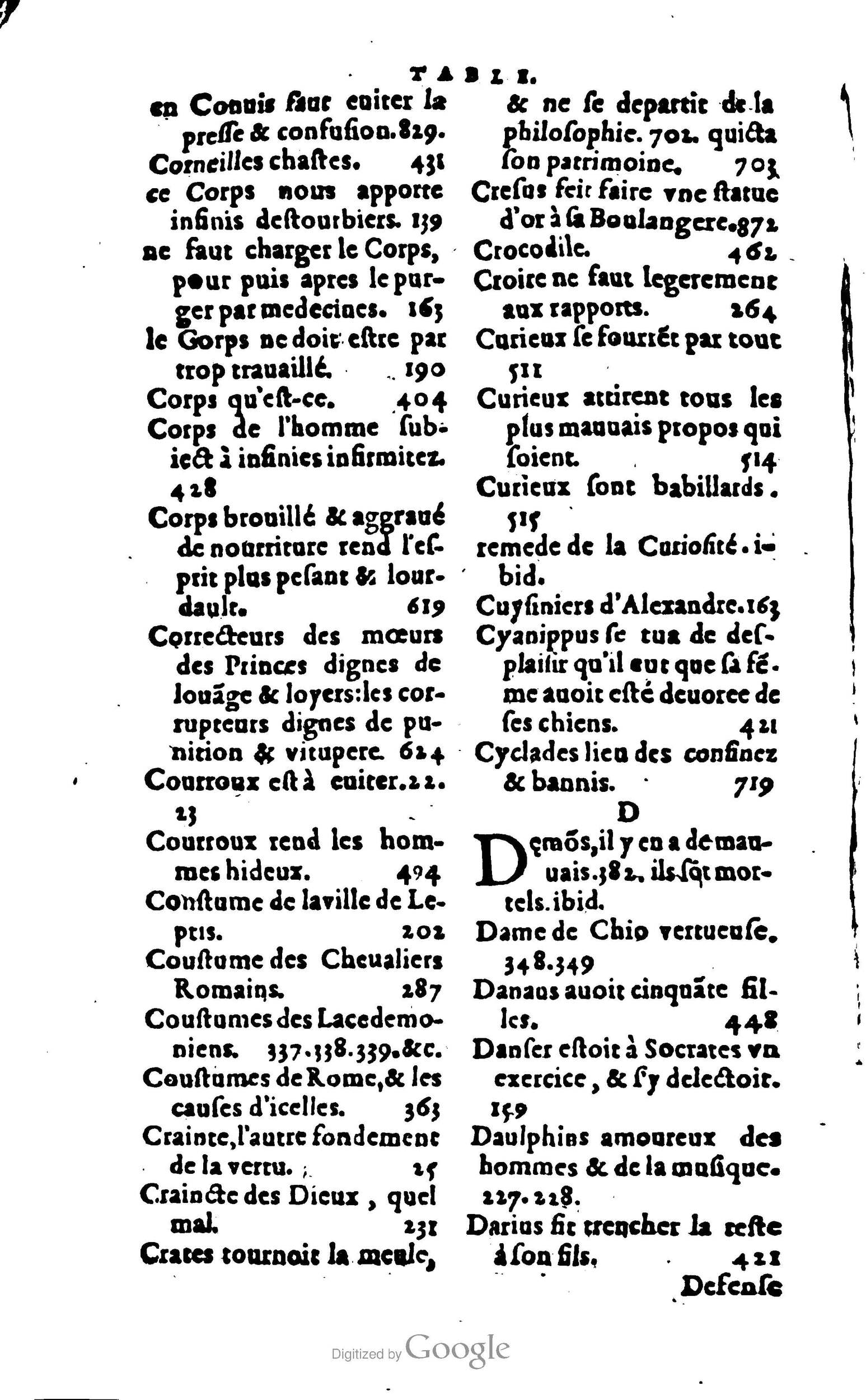 1578 - Jean Poupy - Trésor des morales de Plutarque - BSB Munich