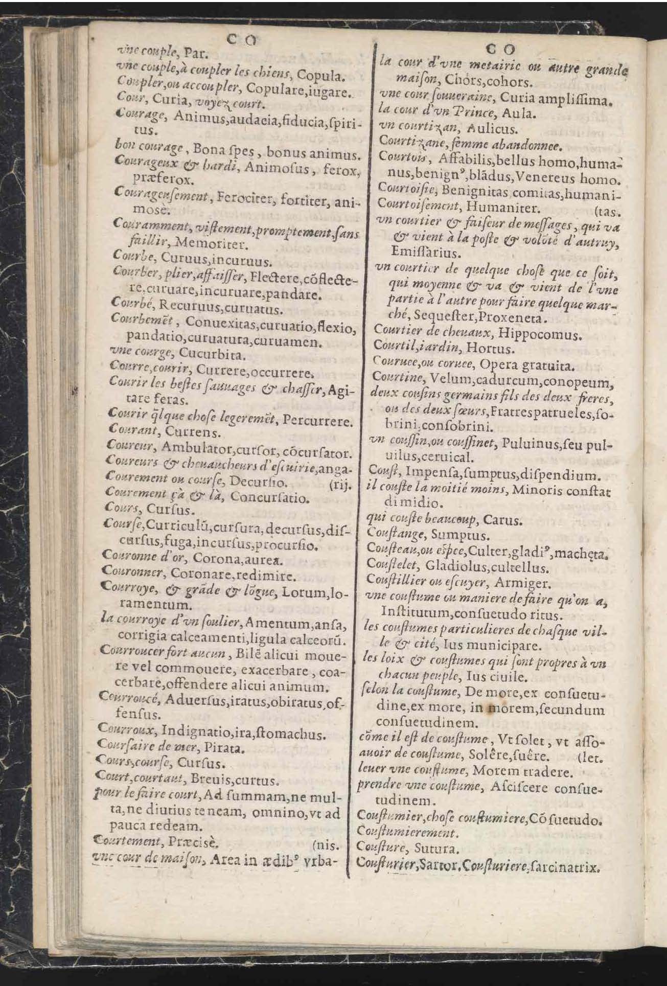 1597 - Richard Aubert - Trésor des mots et traits français - Den Haag 1597 - Richard Aubert - Trésor des mots et traits français - Den Haag