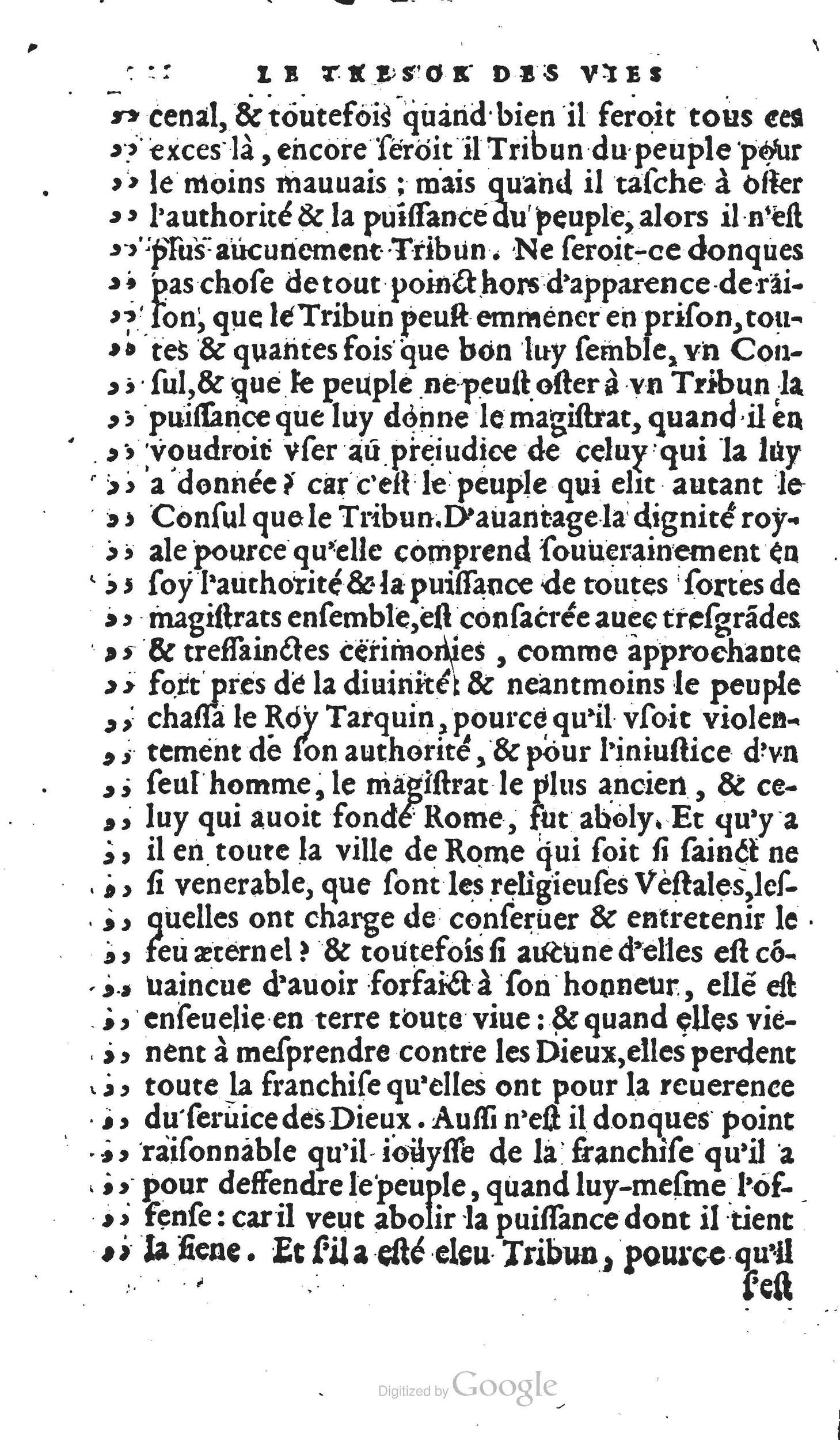 1567 - Willem Silvius - Trésor des vies de Plutarque - Anvers Musée Plantin-Moretus