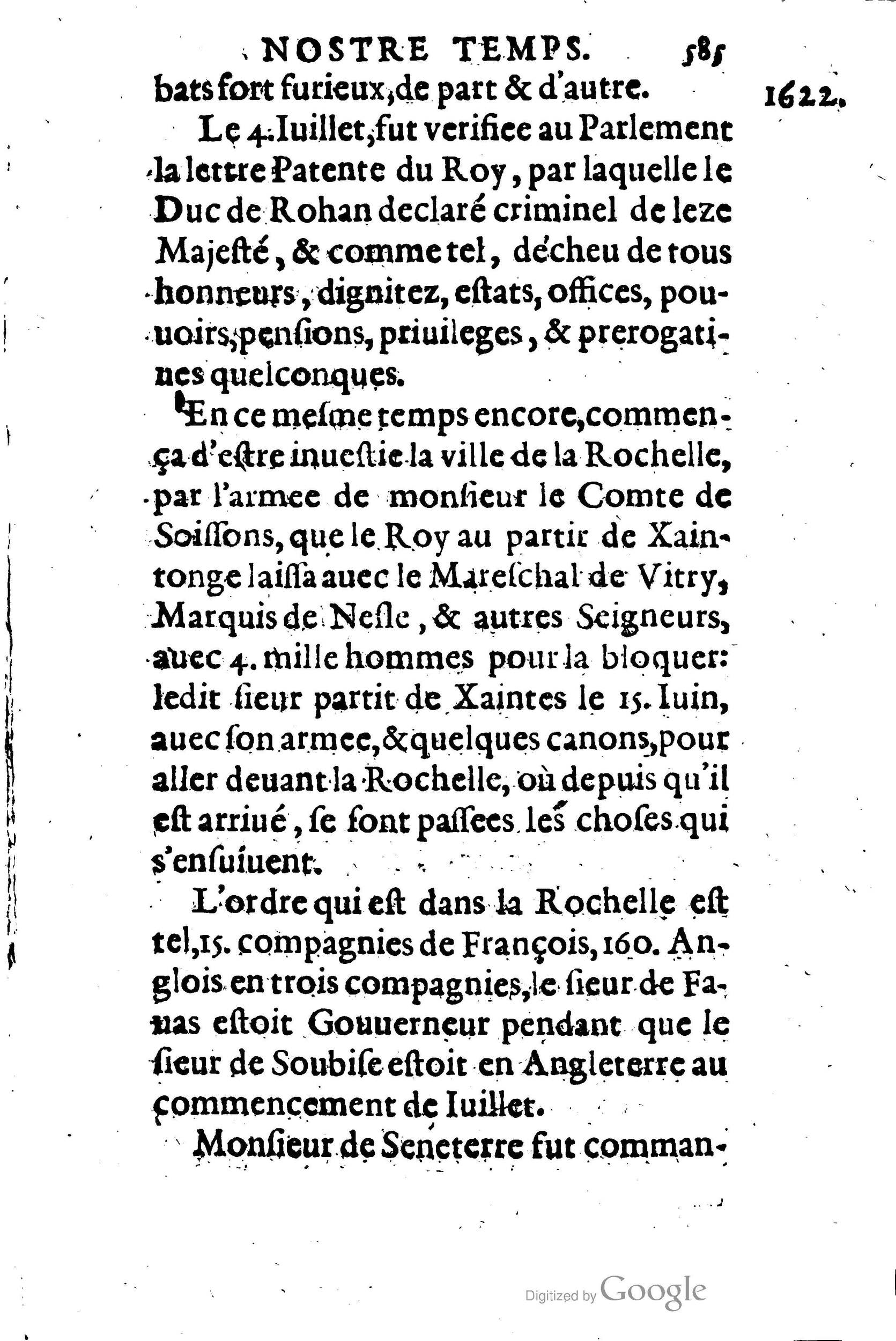 1623 - Joseph Bouillerot - Trésor de l’histoire générale de notre temps - BM Lyon