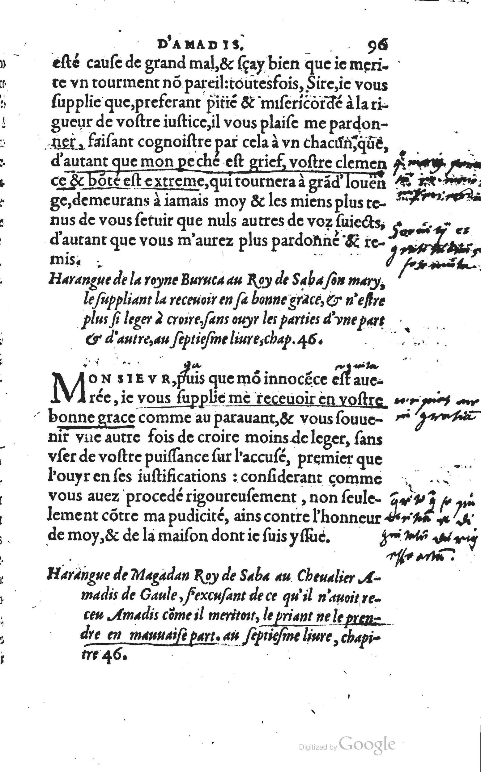 1560 - Vincent Sertenas et Gilles Robinot - Trésor des Amadis - British Library
