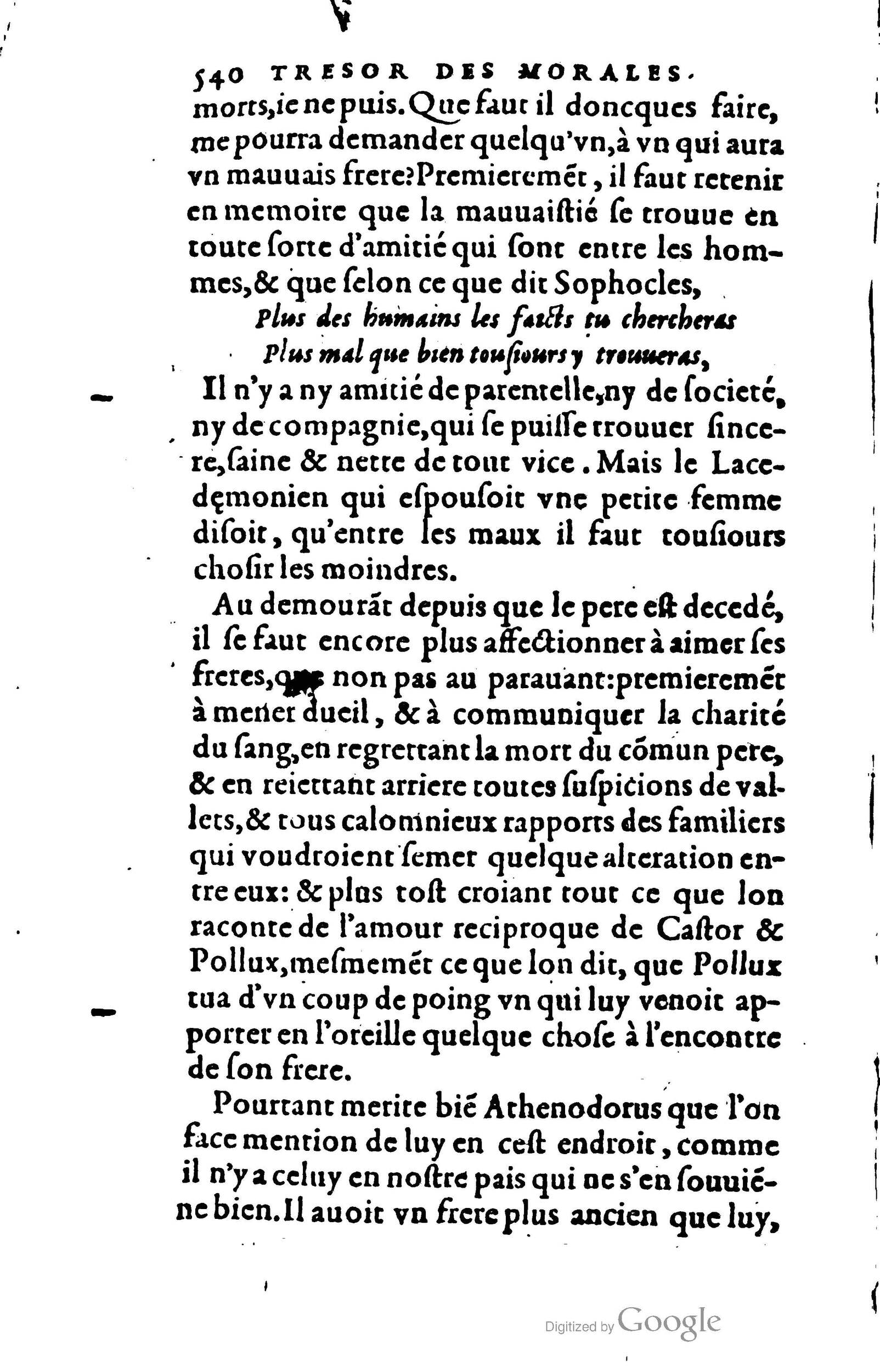 1578 - Jean Poupy - Trésor des morales de Plutarque - BSB Munich